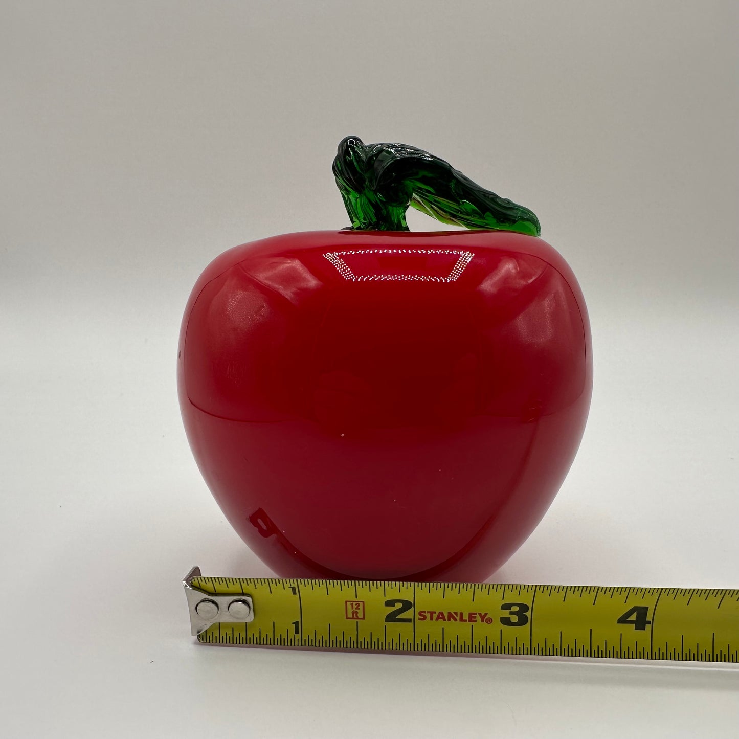 Art Glass Red Apple
