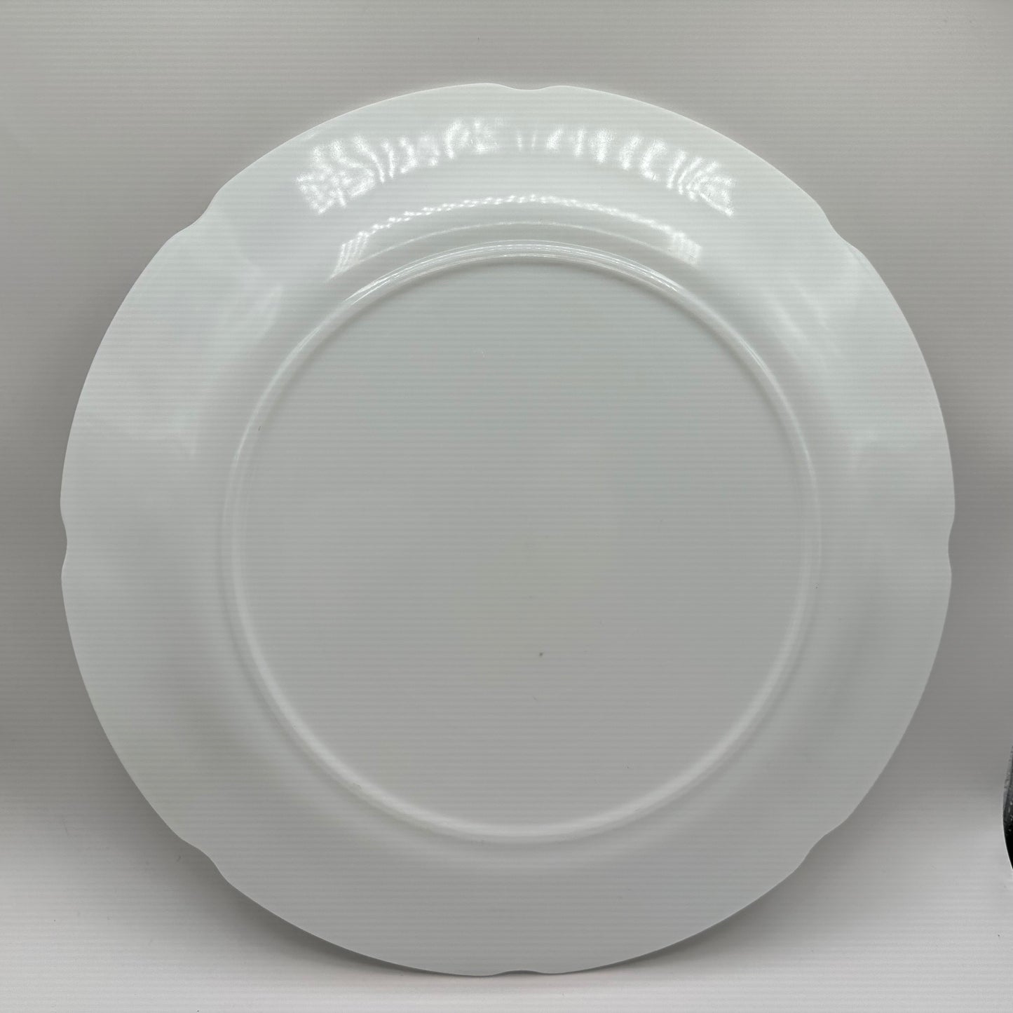 Indiana Milk Glass Large Torte Plate, Colony Harvest Pattern, 14"