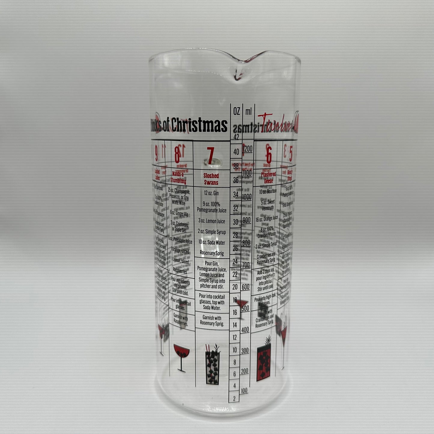 12 Drinks of Christmas Pitcher and Stirrer