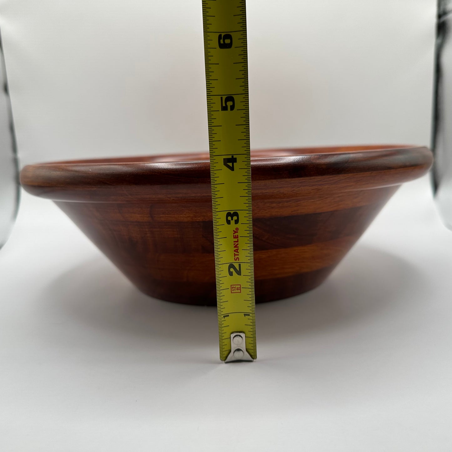 7 Piece Wooden Salad Bowl Set- 1 Serving Bowl, 4 Salad Bowl & 2 Serving Utensils