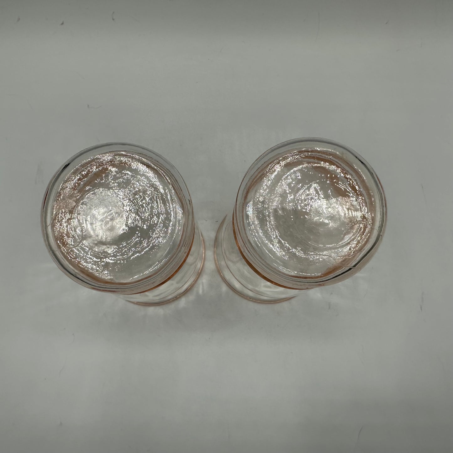 Macbeth-Evans Optic Rib Tumblers, Set of 2, 1930s