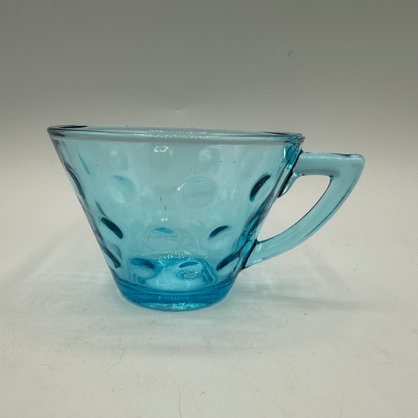 Hazel Atlas Capri Dot Coffee/Tea Cups, Set of 6