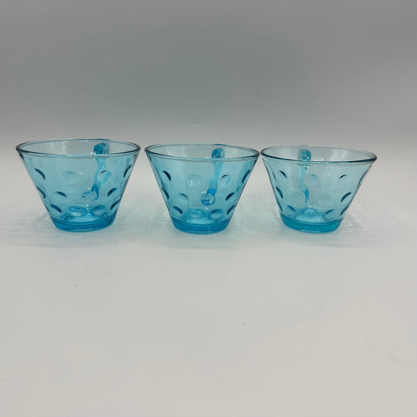 Hazel Atlas Capri Dot Coffee/Tea Cups, Set of 6