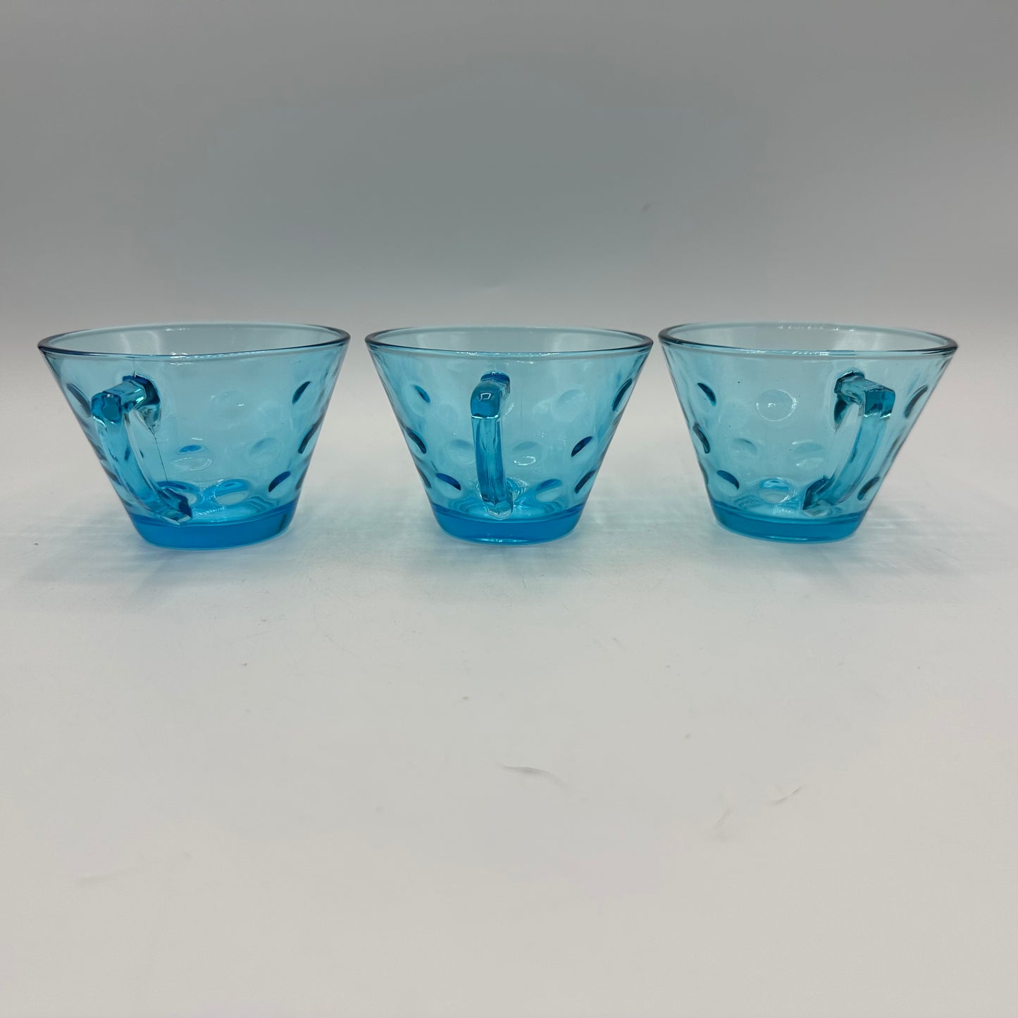 Hazel Atlas Capri Dot Coffee/Tea Cups, Set of 6