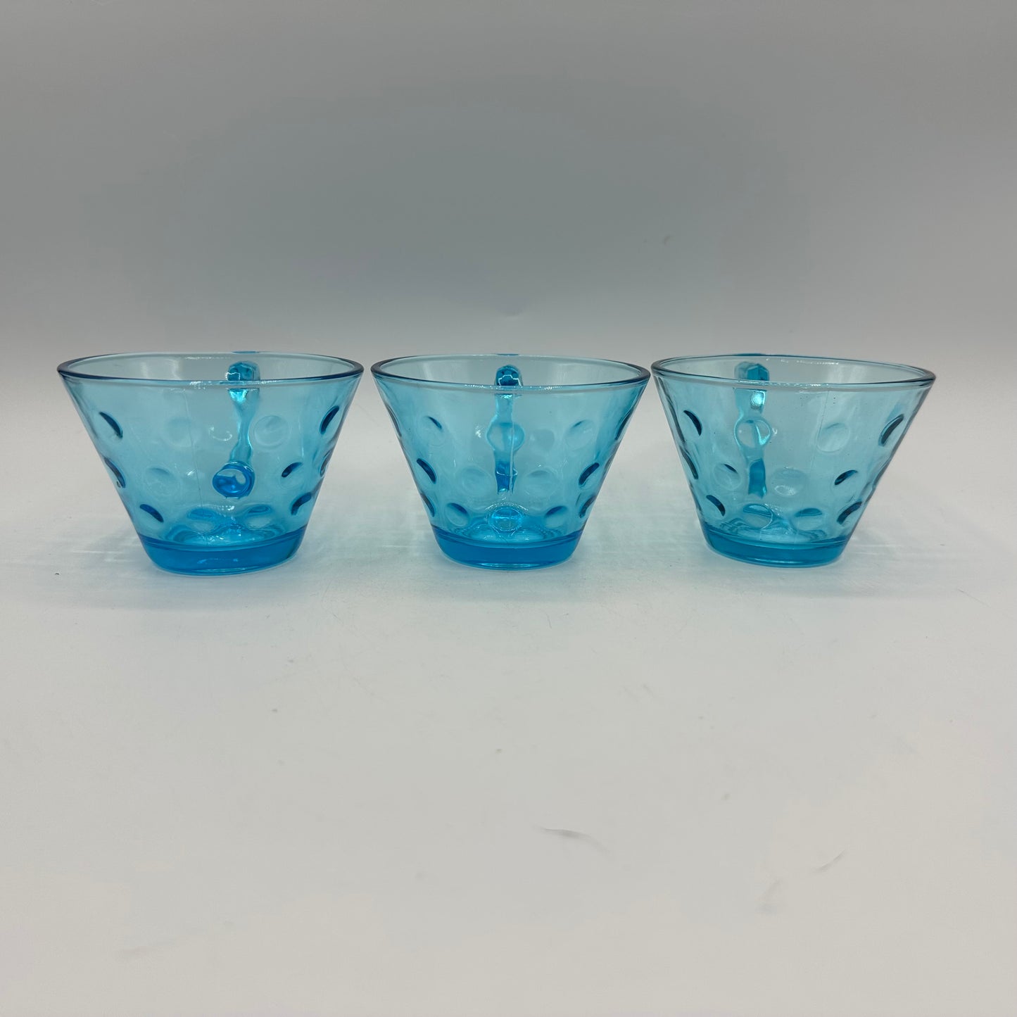 Hazel Atlas Capri Dot Coffee/Tea Cups, Set of 6