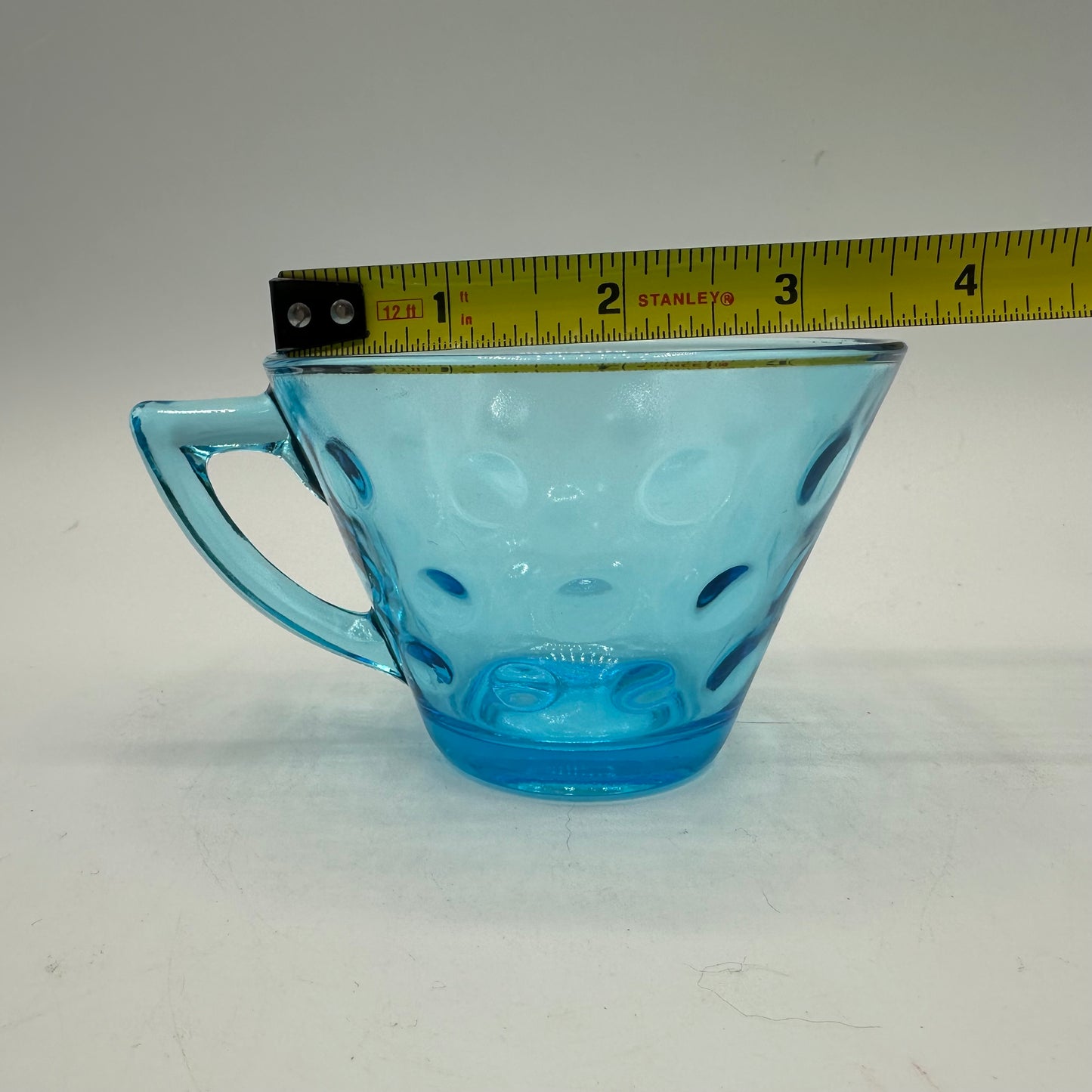 Hazel Atlas Capri Dot Coffee/Tea Cups, Set of 6