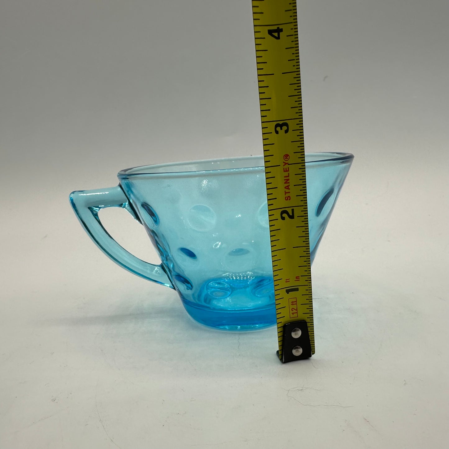 Hazel Atlas Capri Dot Coffee/Tea Cups, Set of 6