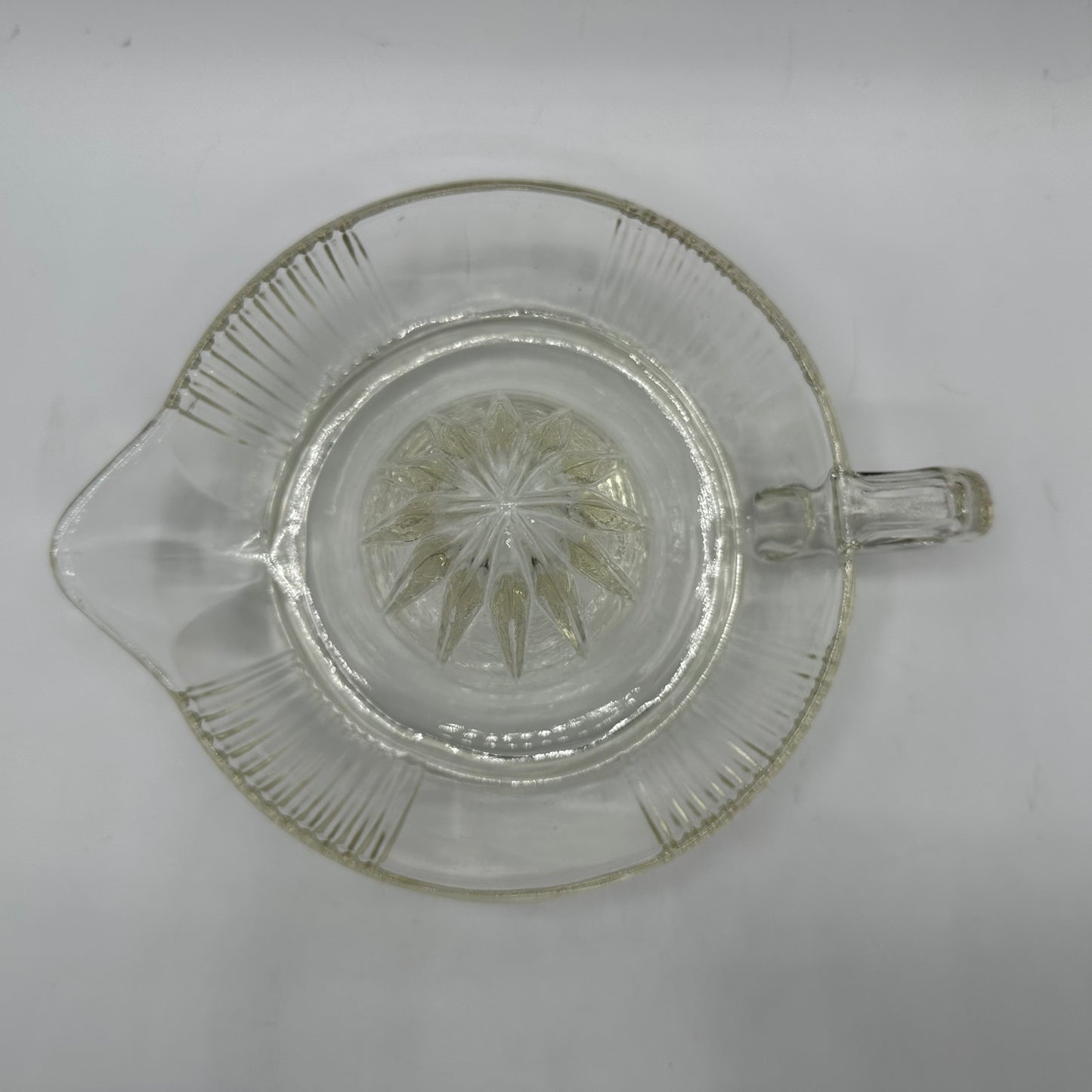 Clear Cut Glass Reamer, Spout