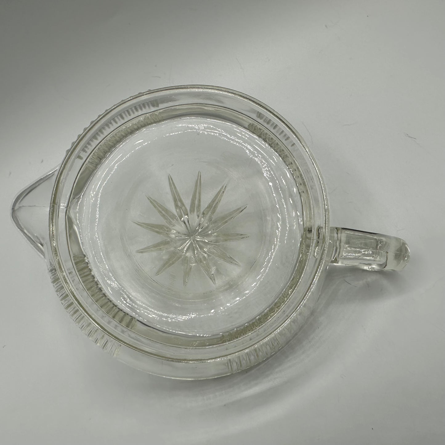 Clear Cut Glass Reamer, Spout