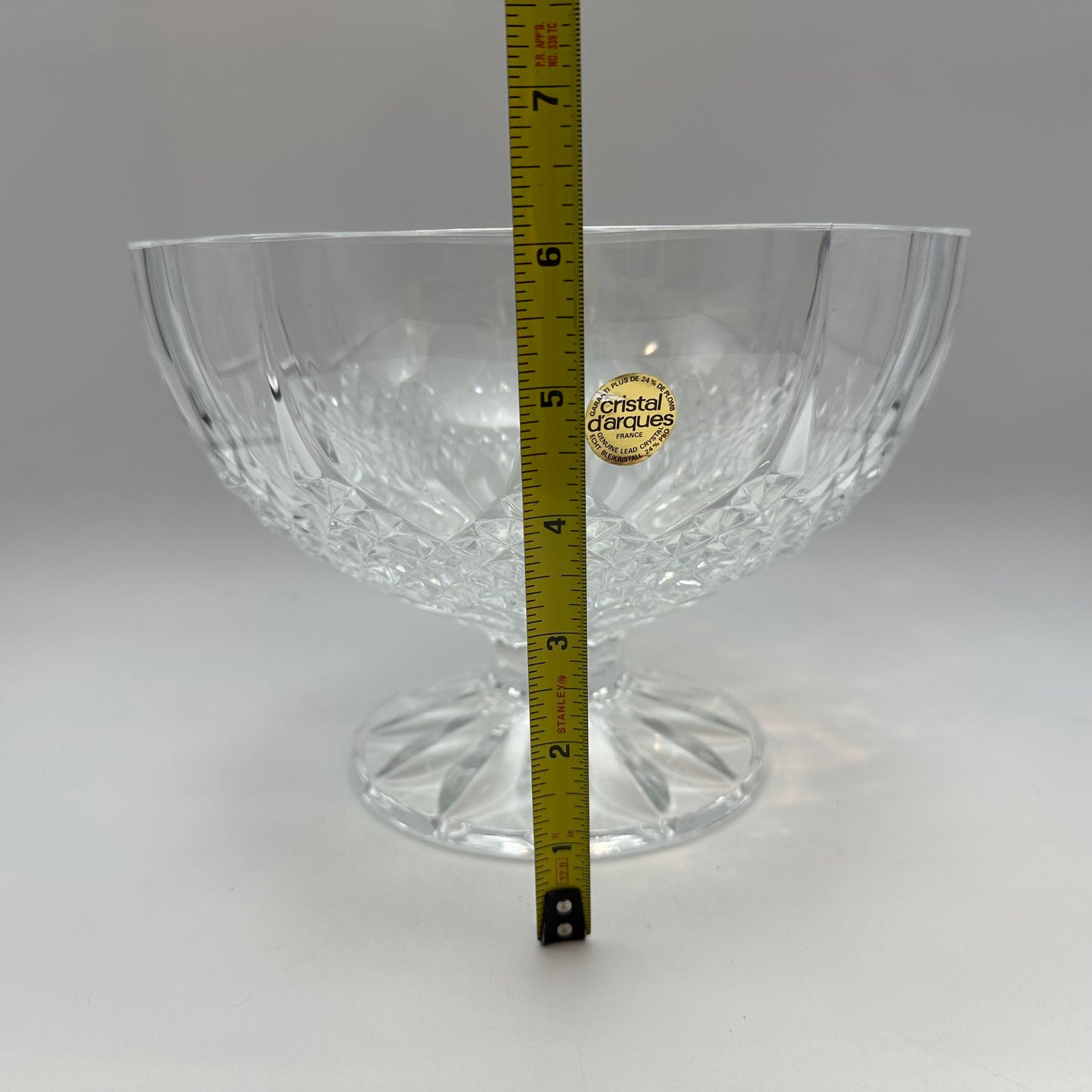Cristal D'Arques Longchamp Crystal Footed Bowl, Crystal