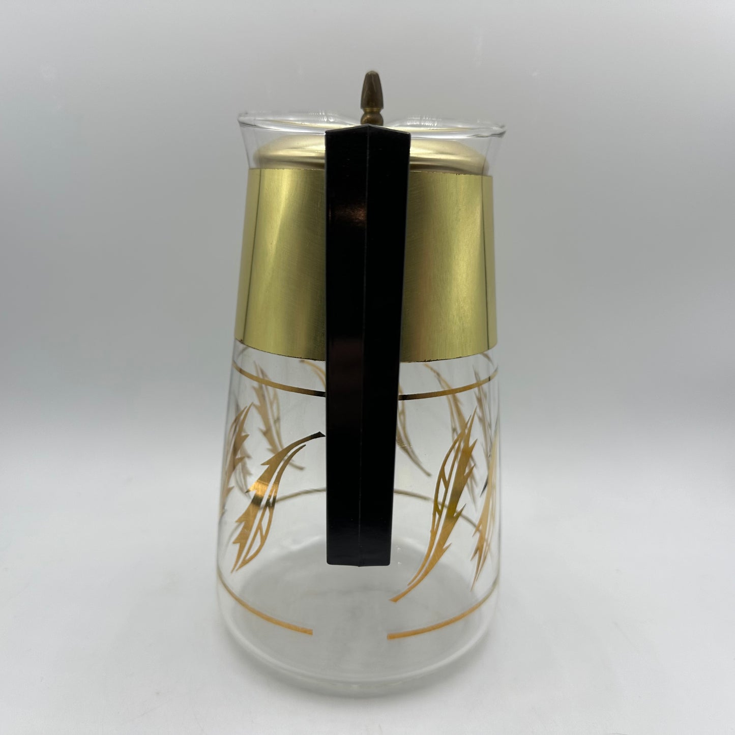 Corning Coffee Pot Carafe Gold Leaves