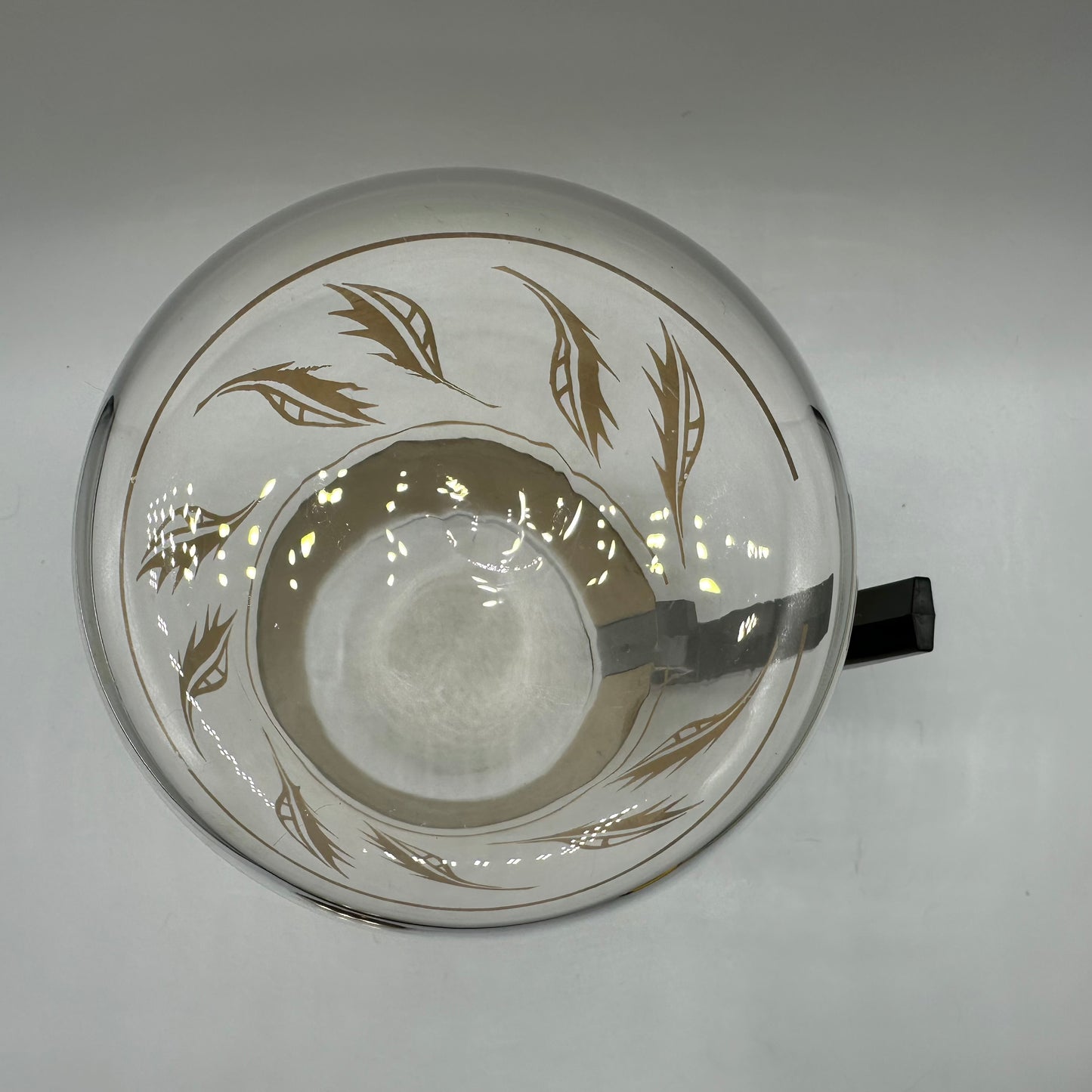 Corning Coffee Pot Carafe Gold Leaves