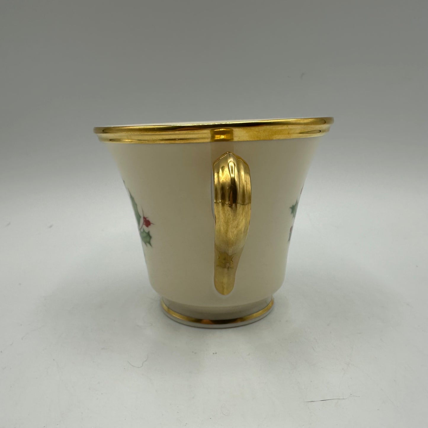 Lenox Holiday (Dimension) Footed Cup & Saucer, Set of 2