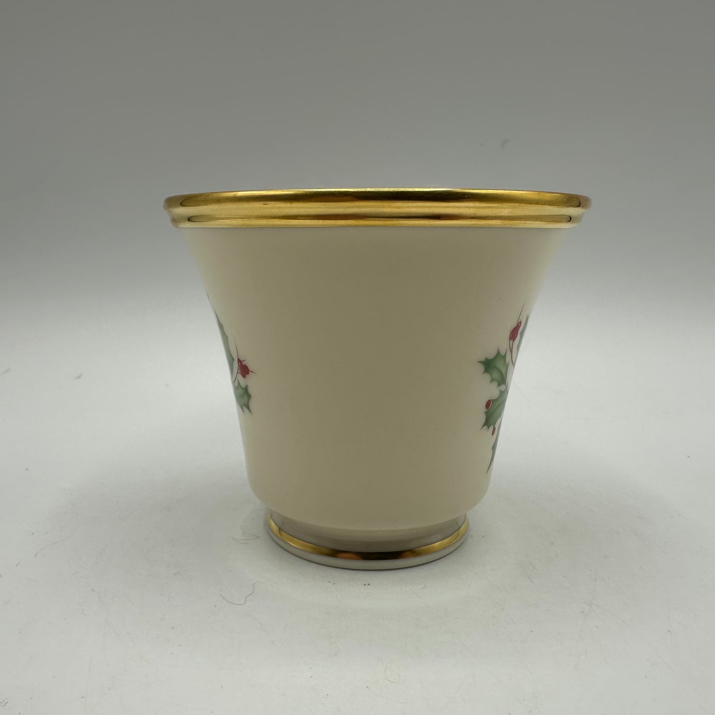 Lenox Holiday (Dimension) Footed Cup & Saucer, Set of 2