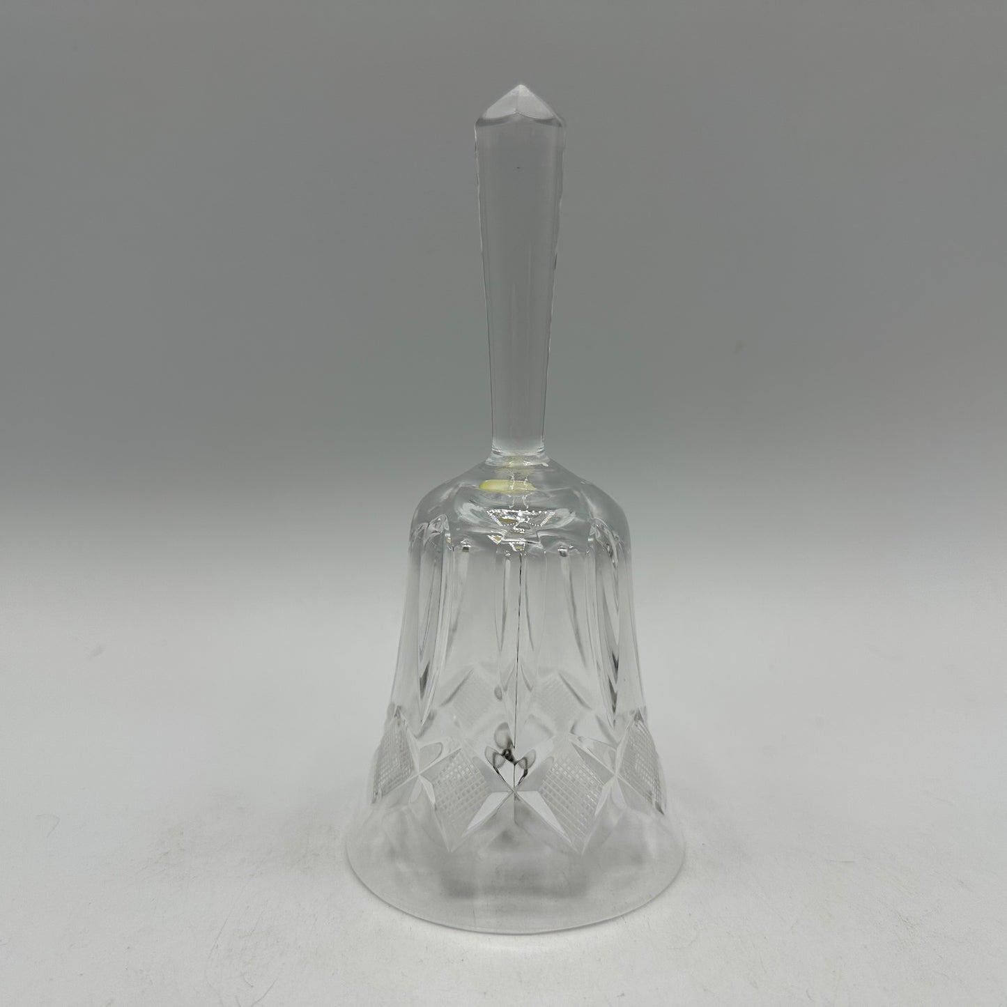 Clear Glass Bell, Etched