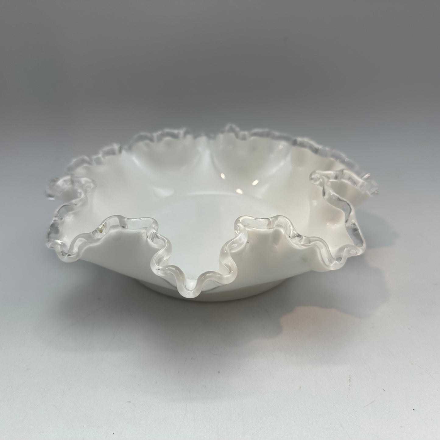 Fenton Silvercrest Ruffled Edge Bonbon Dish