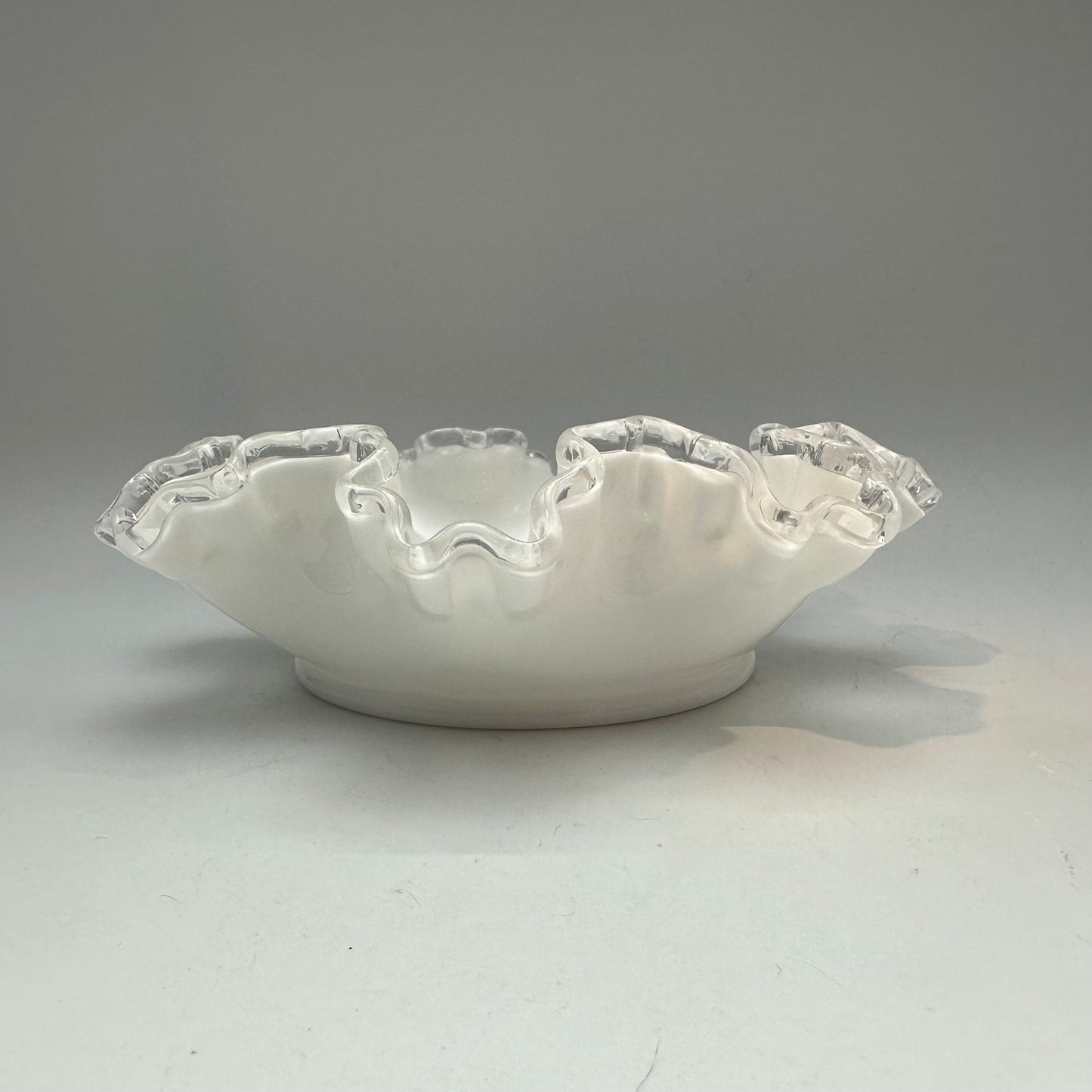 Fenton Silvercrest Ruffled Edge Bonbon Dish