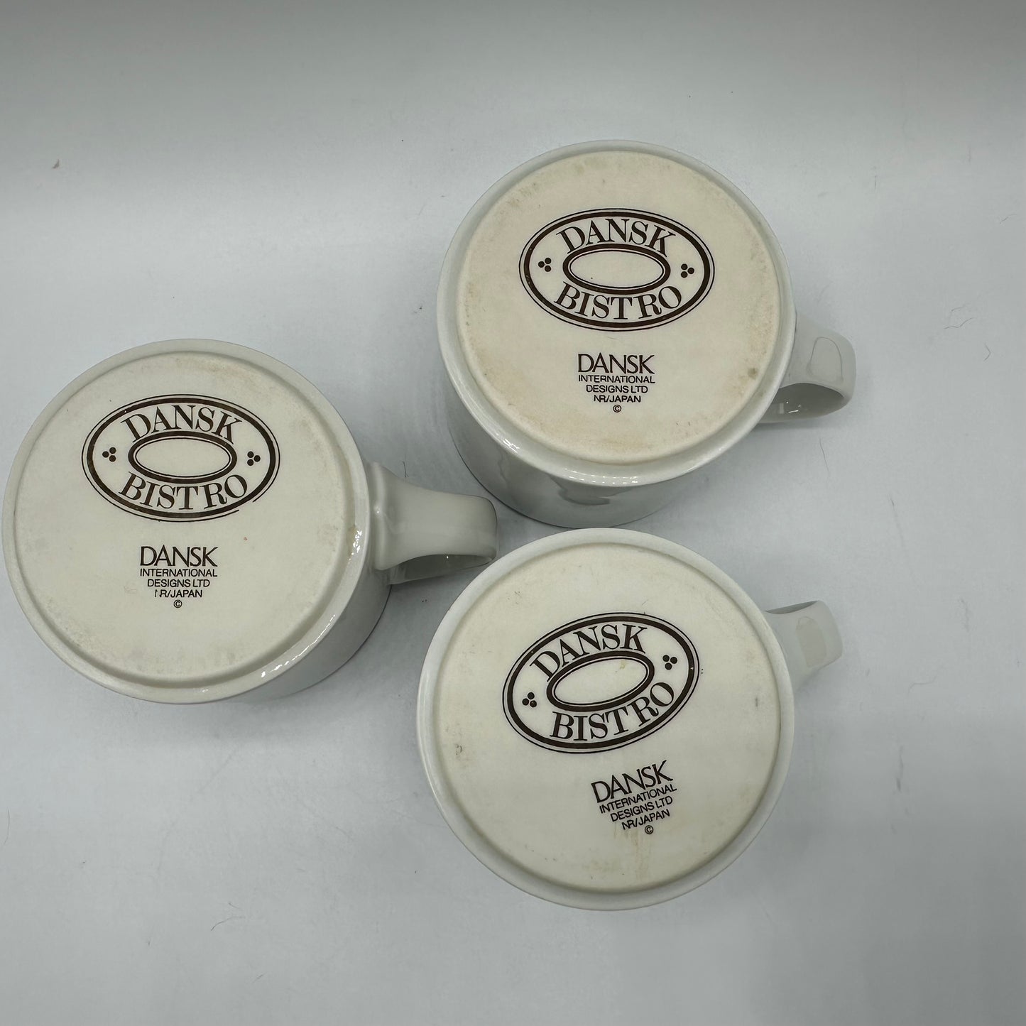 Dansk Bistro Christianshavn Cups and Saucers, Set of 5