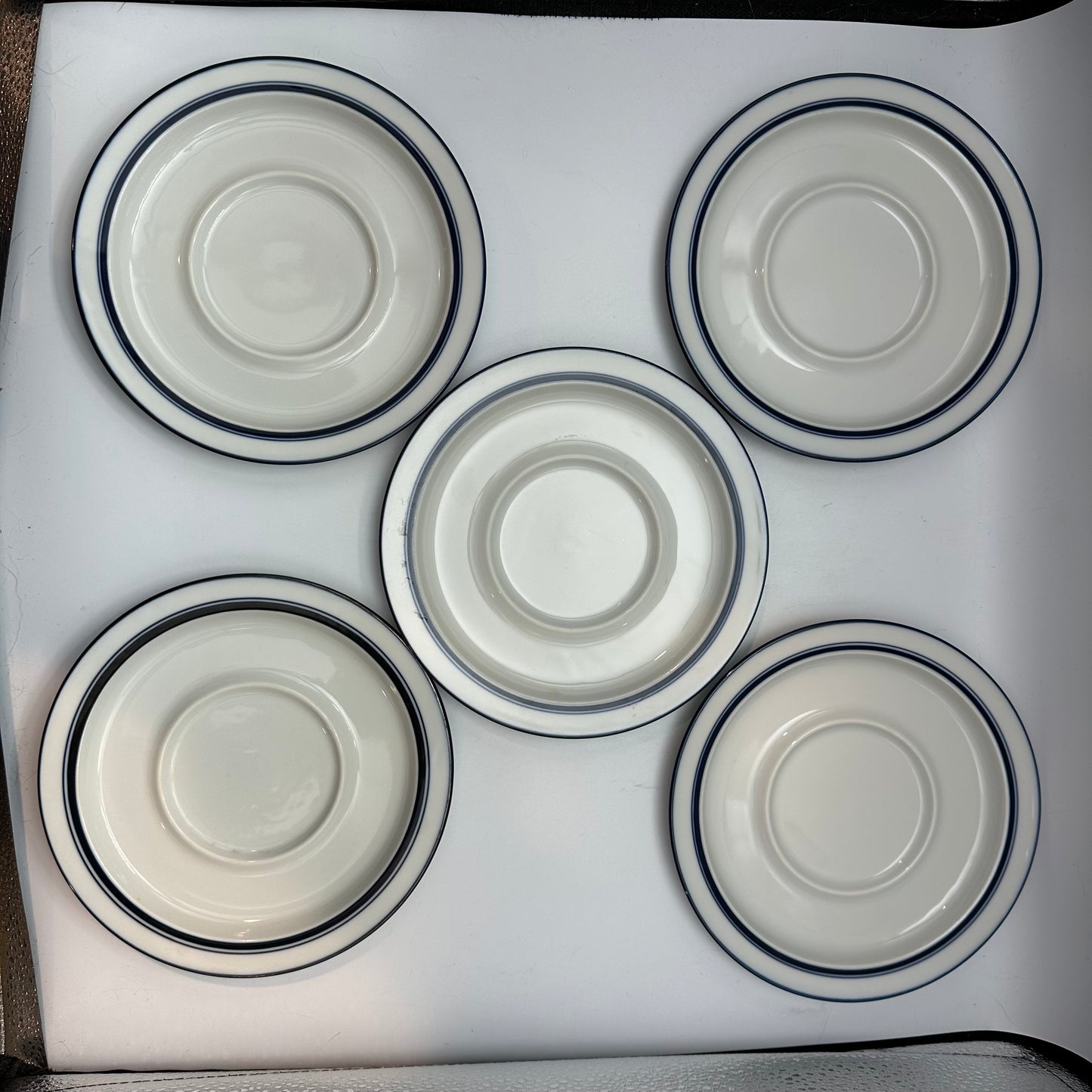 Dansk Bistro Christianshavn Cups and Saucers, Set of 5