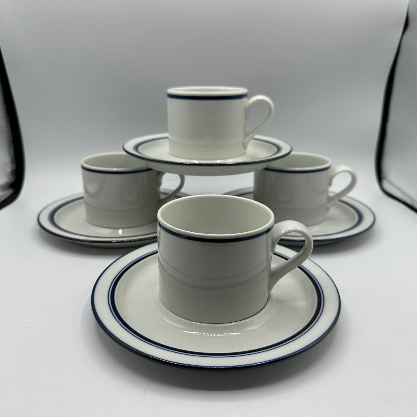 Dansk Bistro Christianshavn Cups and Saucers, Set of 4