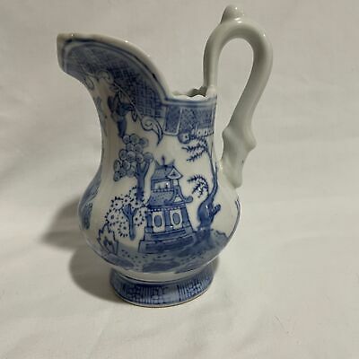 Vintage Chinese Blue & White Porcelain Pitcher - Nostalgia 2 Now