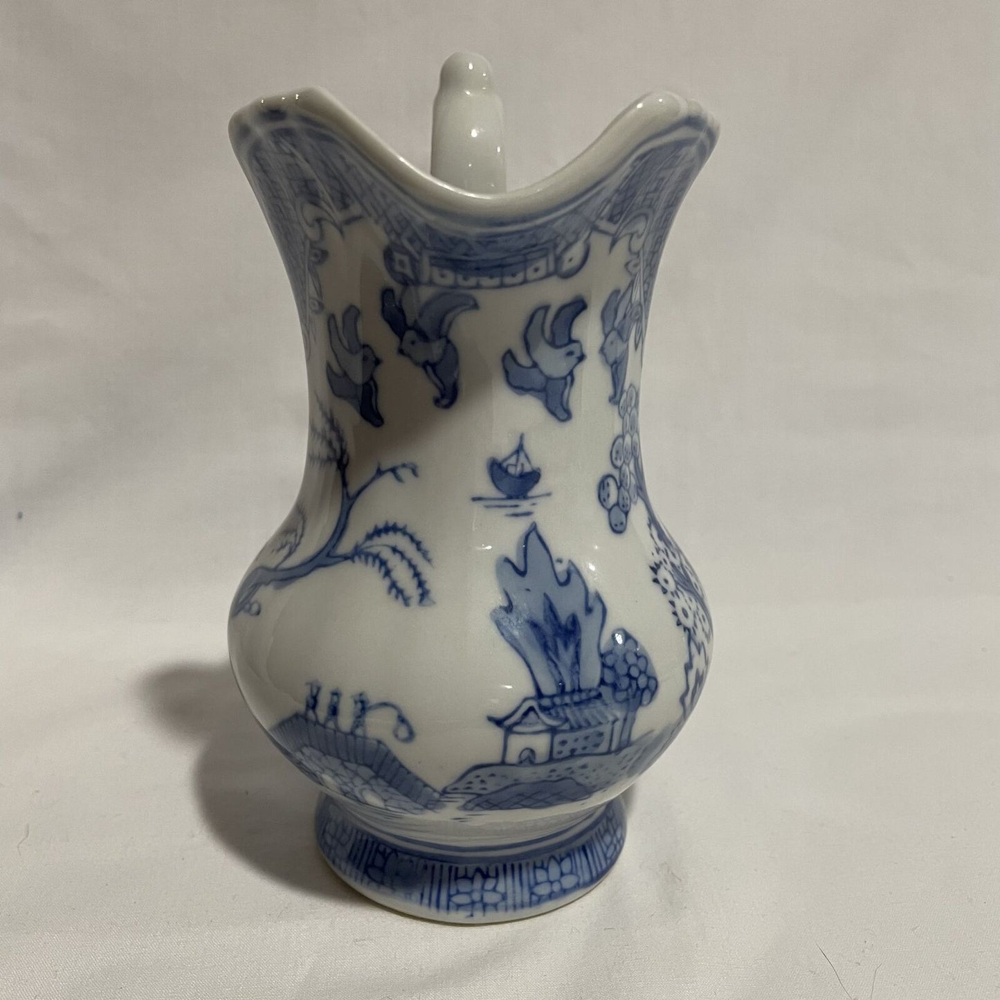 Vintage Chinese Blue & White Porcelain Pitcher - Nostalgia 2 Now