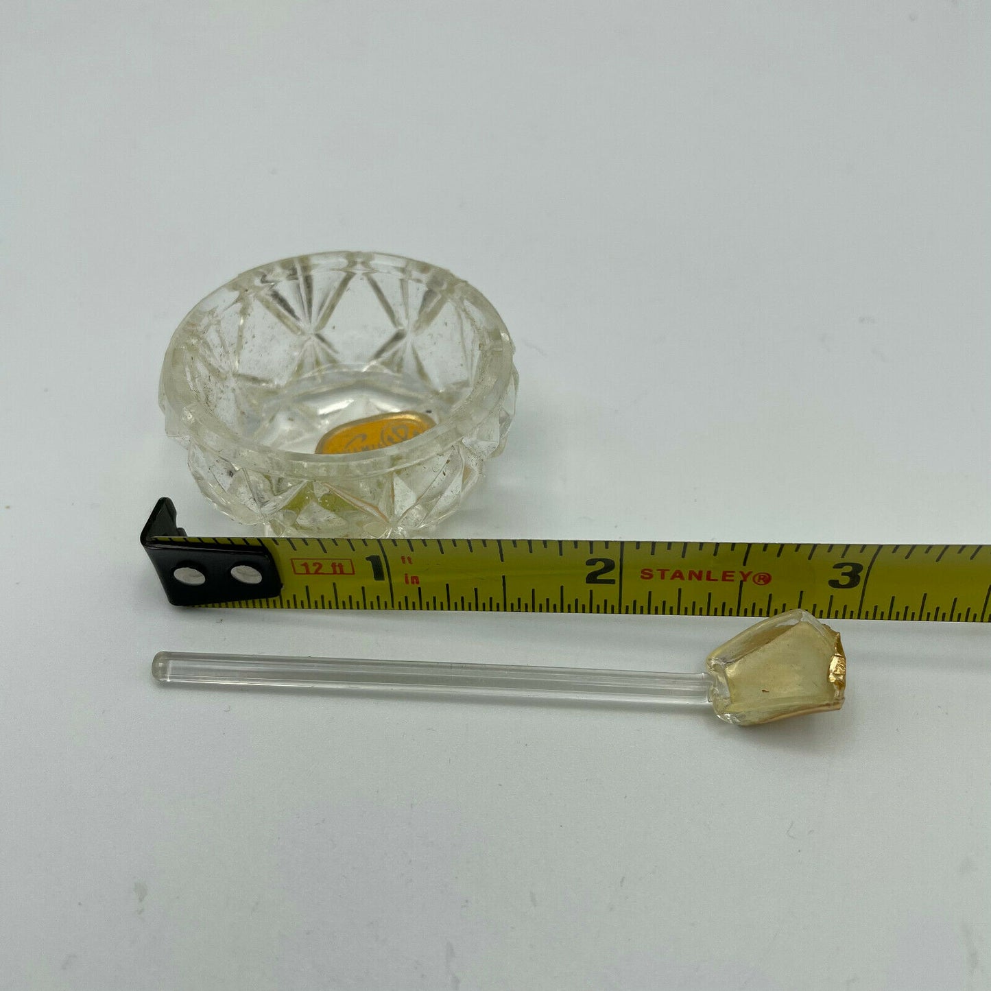 Vintage Bohemian Glass Salt Cellars & Spoons, Set of 6 Original Box - Nostalgia 2 Now