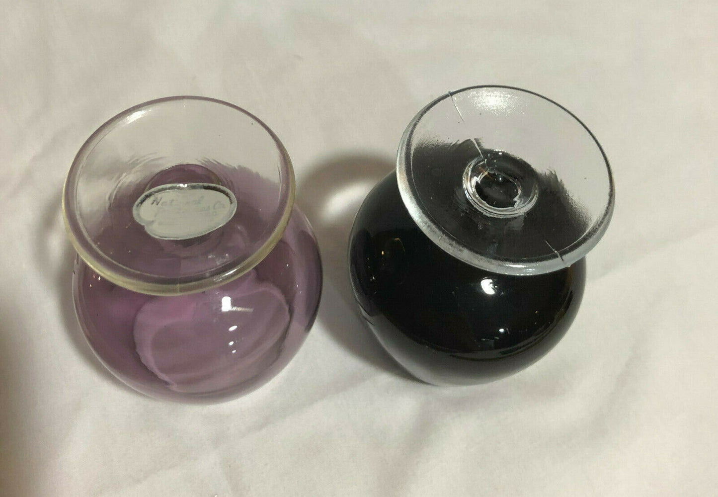 2 Vintage Etched 6oz Brandy Snifters National Potteries Made In Japan MCM - Nostalgia 2 Now