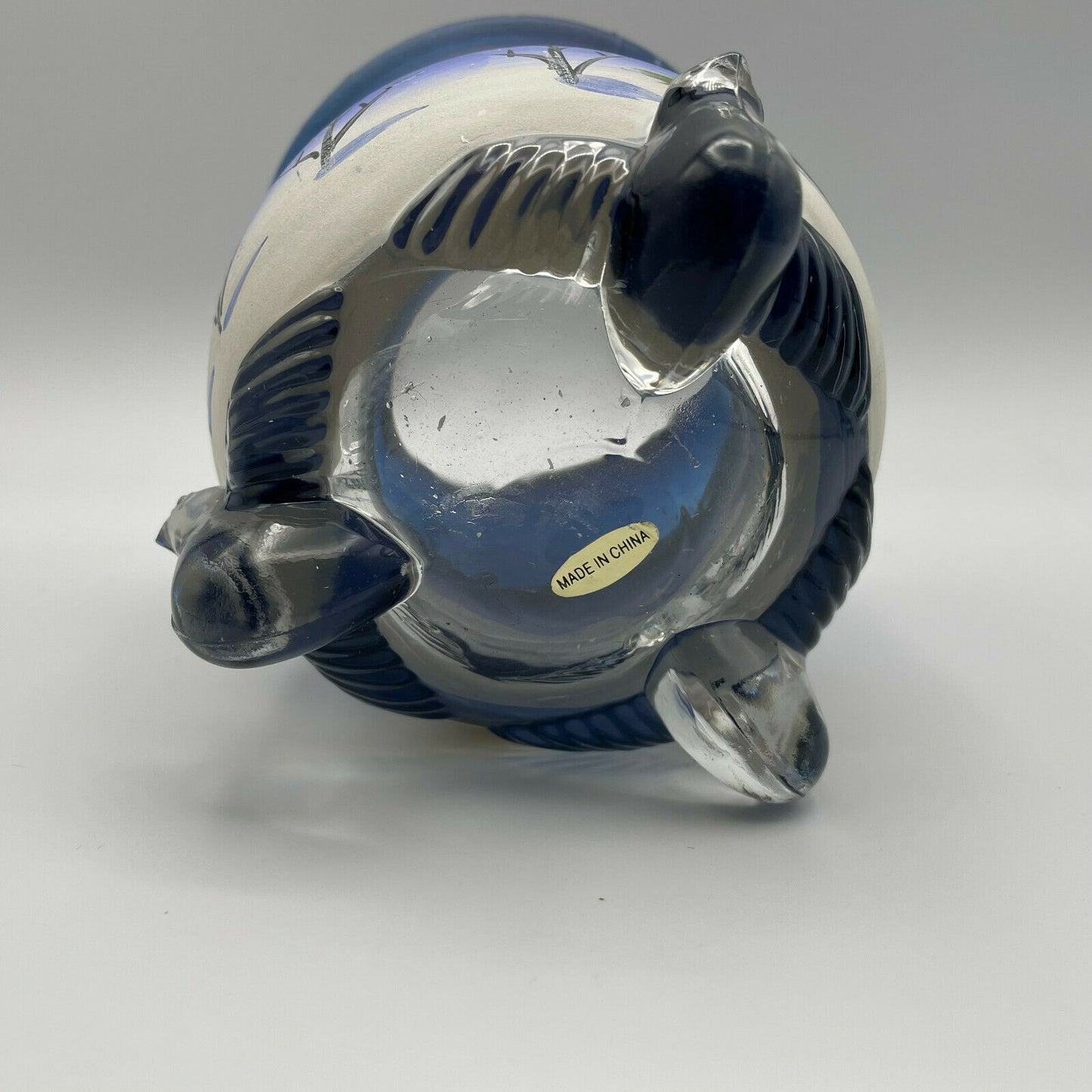 Painted Wintry Scene Glass Candle Holder - Nostalgia 2 Now