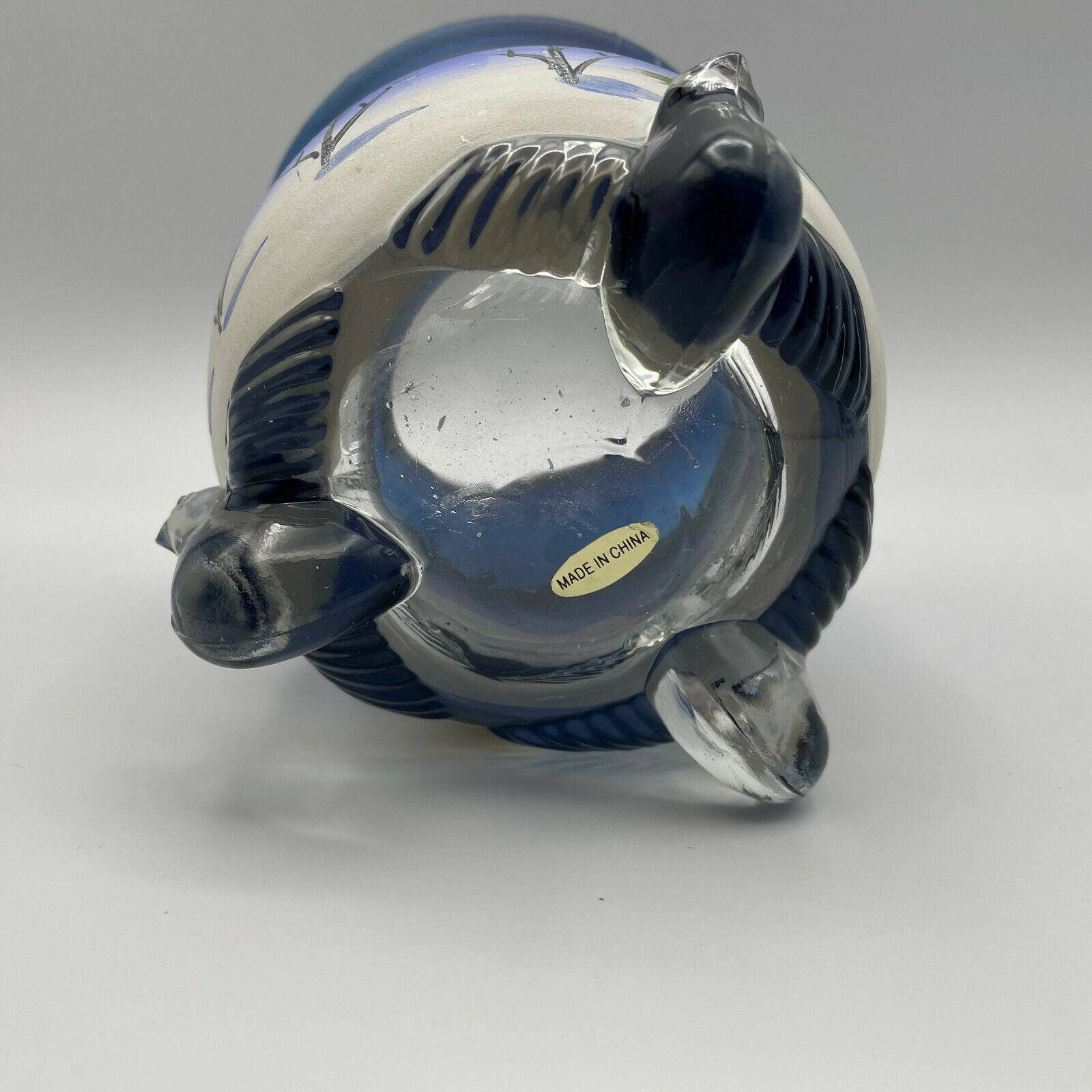 Painted Wintry Scene Glass Candle Holder - Nostalgia 2 Now