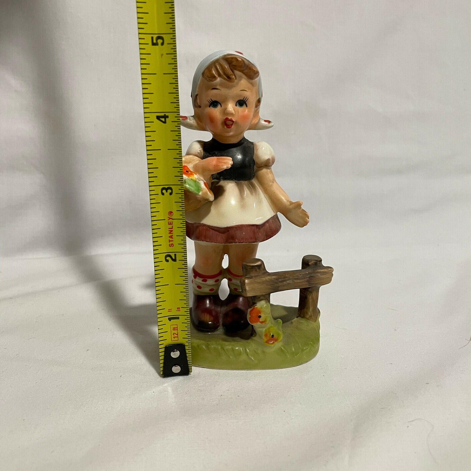 Vintage Norleans Figurine Girl with Basket of Flowers - Nostalgia 2 Now