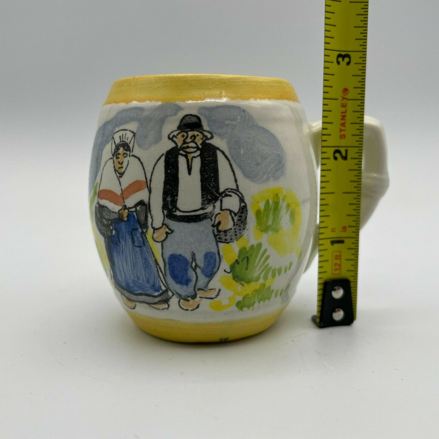 Hand Painted Small Mug Farmer and Wife - Nostalgia 2 Now