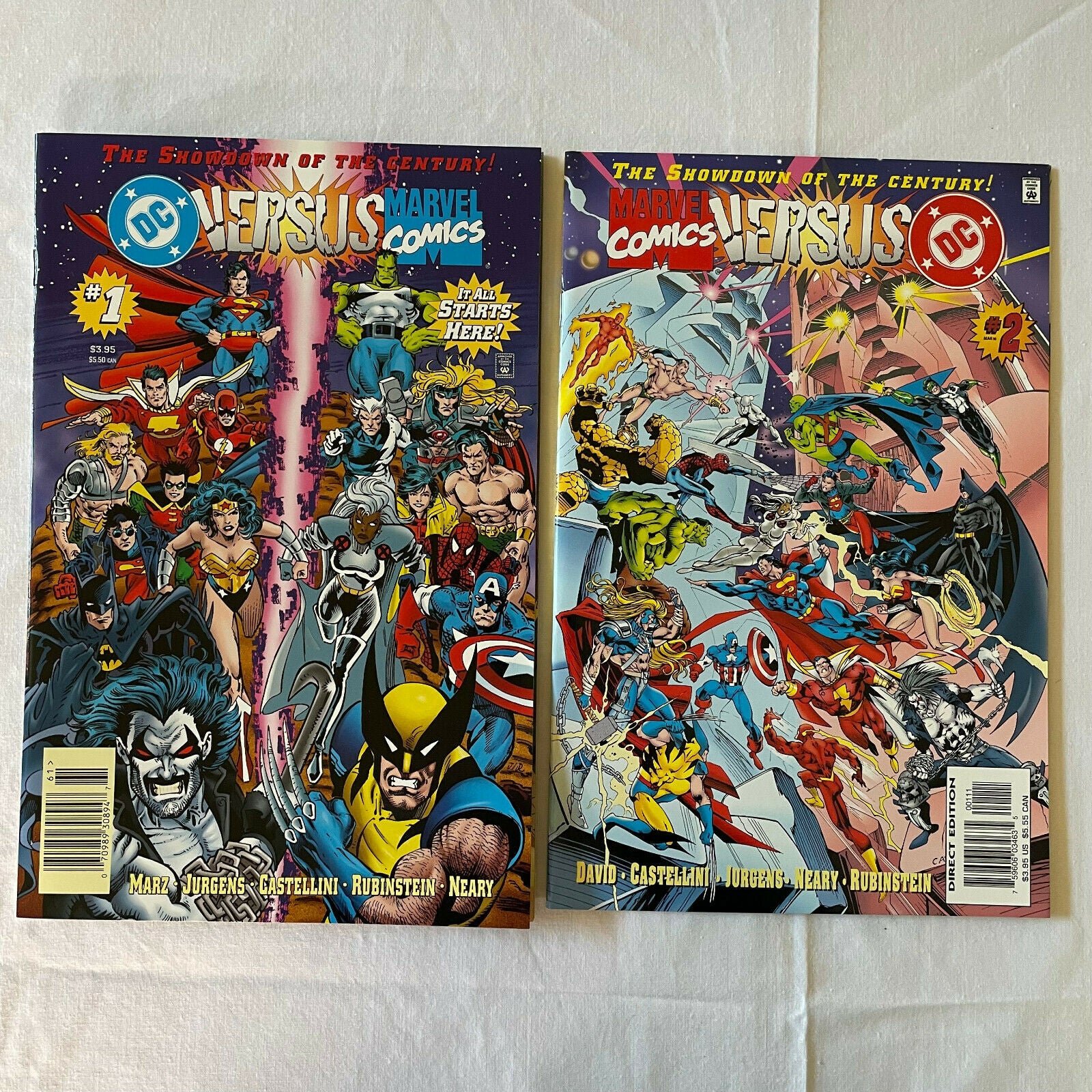 DC versus Marvel Comics 1-4 Full Set and Consumer Preview - Nostalgia 2 Now