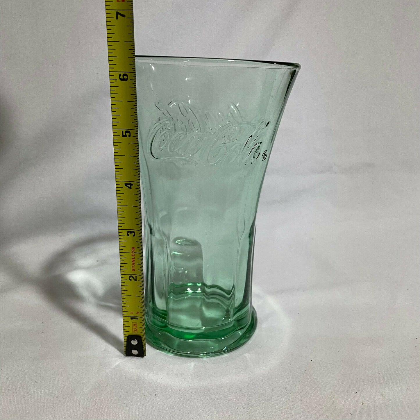 2 Vintage Flared 16 oz Coca Cola Coke Green Libbey Glass Tumblers - Nostalgia 2 Now