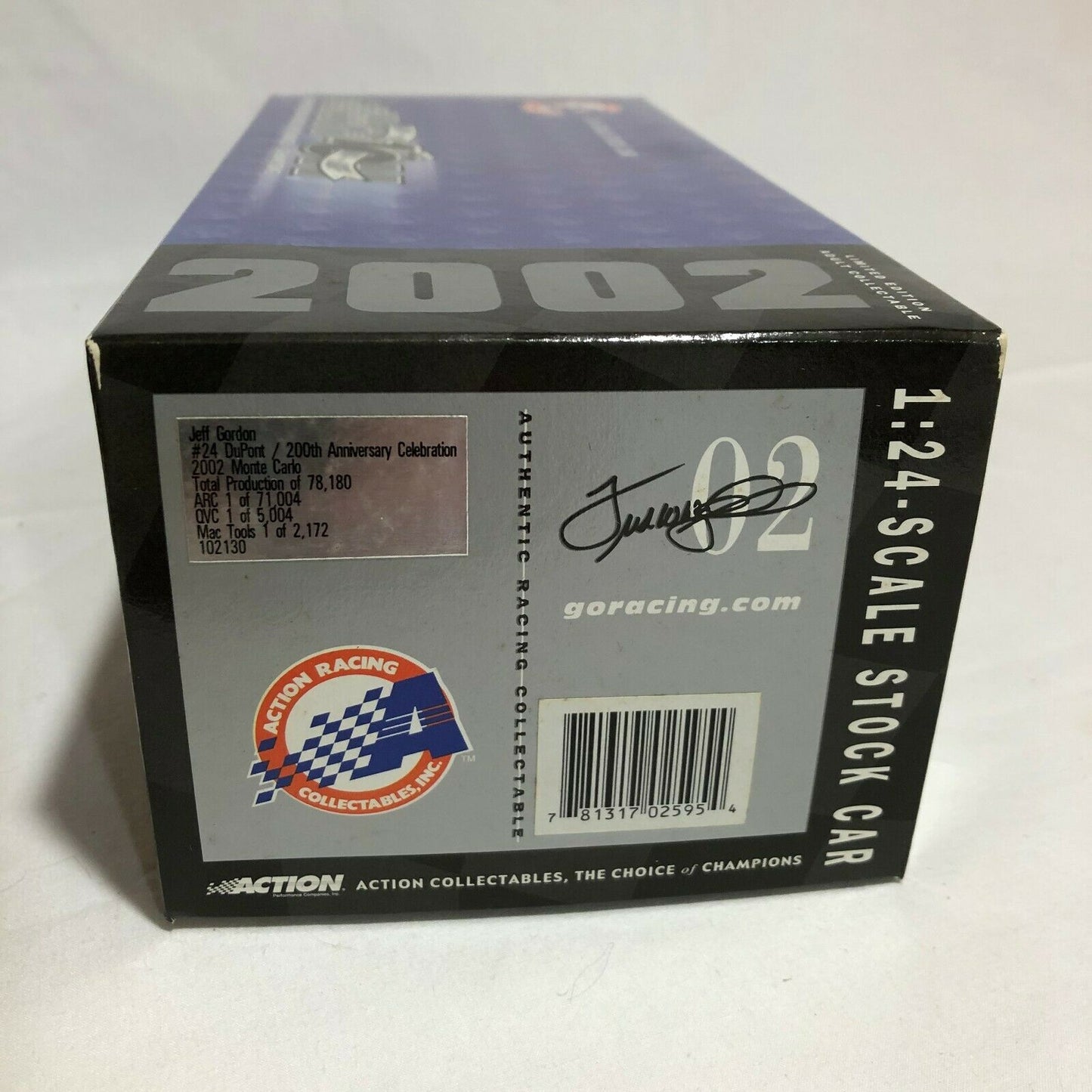1:24 Jeff Gordon #24 DuPont/200th Anniversary Celebration 2002 Action NASCAR - Nostalgia 2 Now