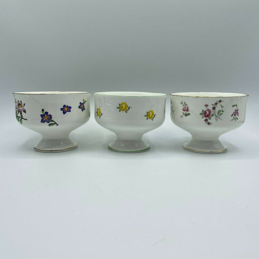 Vintage Pedestal Dessert/Sherbet Dishes Royal Victoria, Lot of 3 - Nostalgia 2 Now