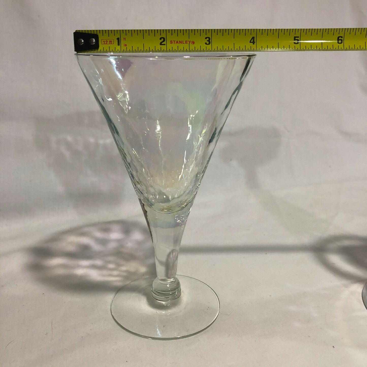 Vintage Iridescent Stemware 3 Tall Wine Glasses - Nostalgia 2 Now