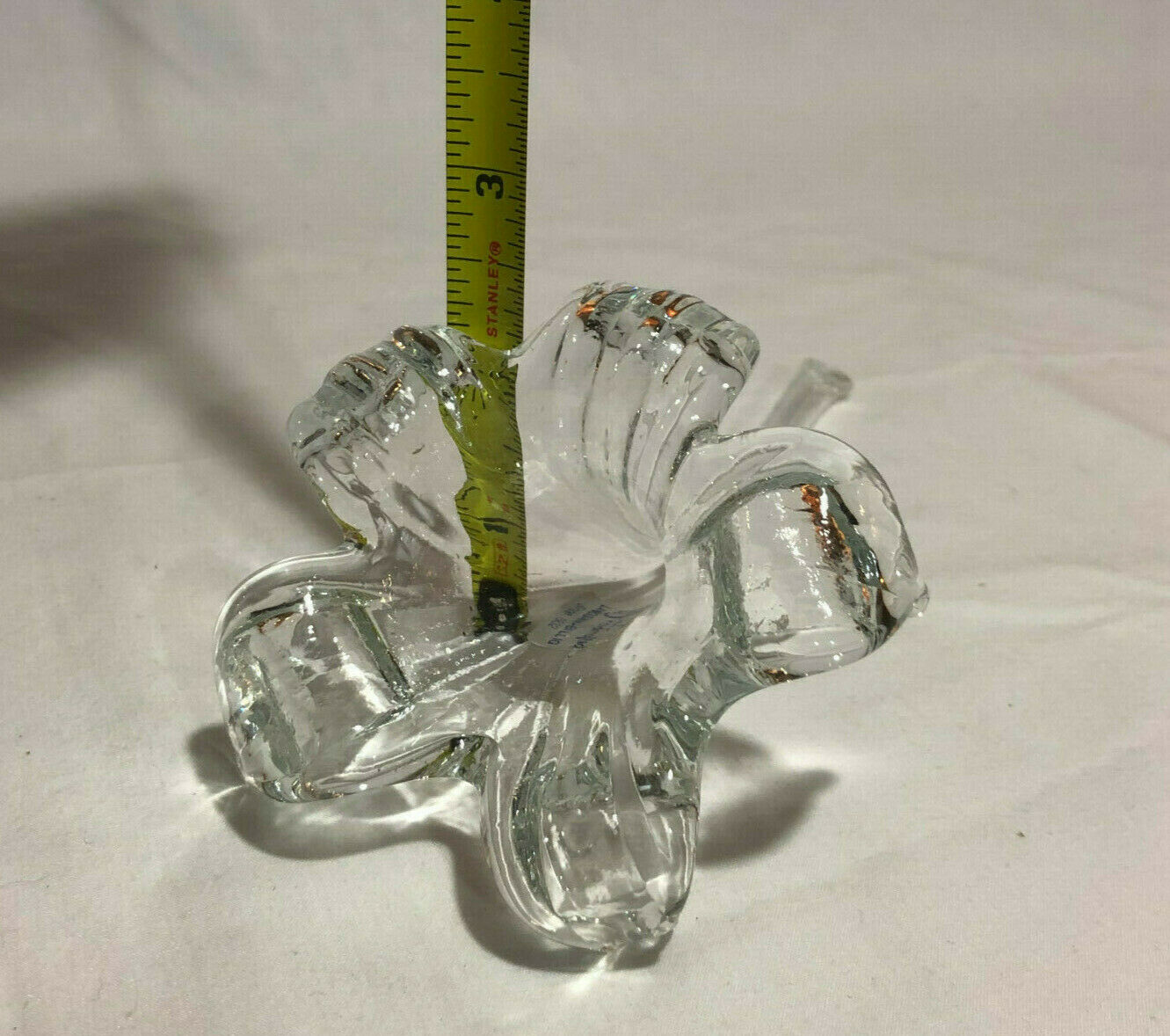 Vintage Langsam-Billig Handcrafted Blown Crystal Lily Simply Beautiful - Nostalgia 2 Now