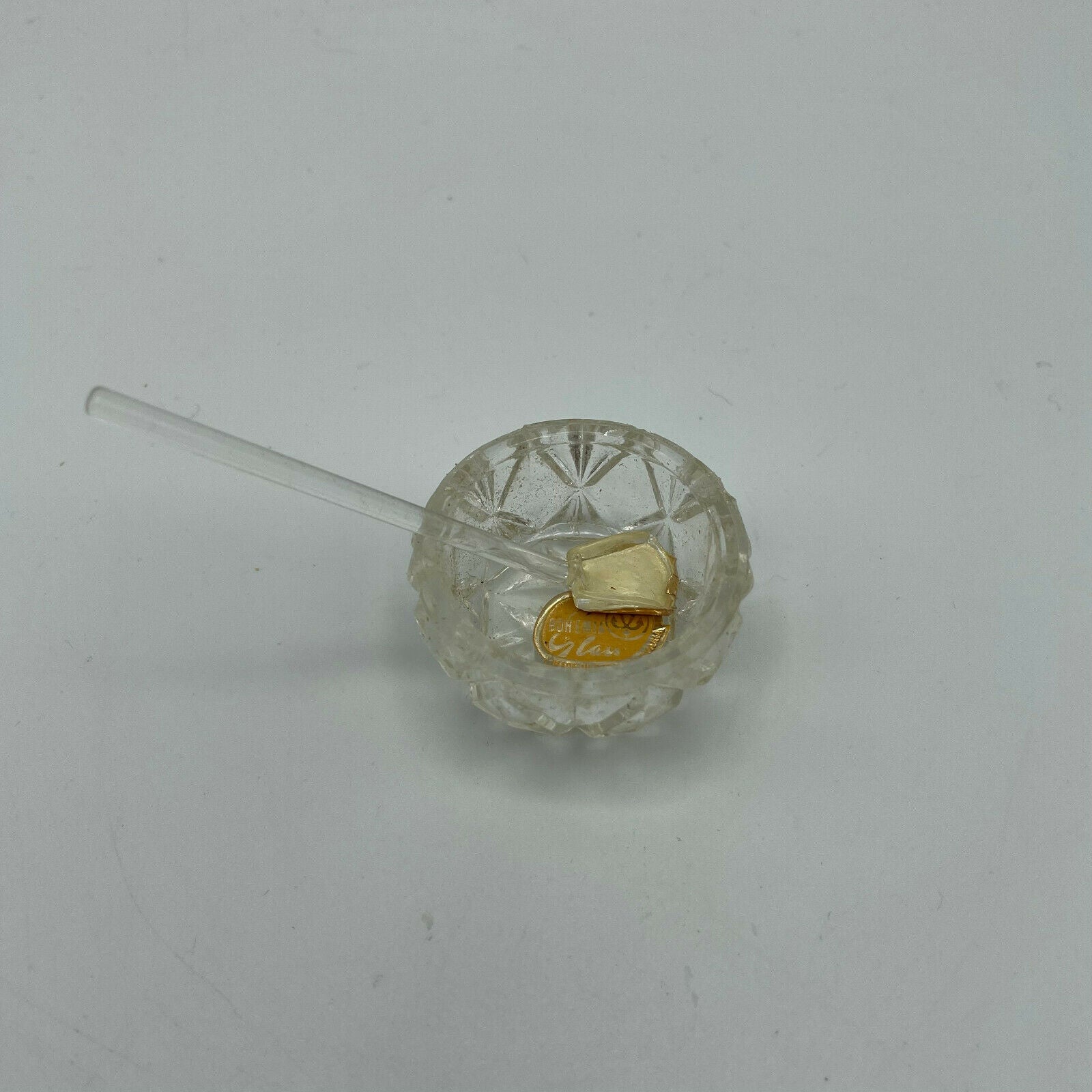 Vintage Bohemian Glass Salt Cellars & Spoons, Set of 6 Original Box - Nostalgia 2 Now