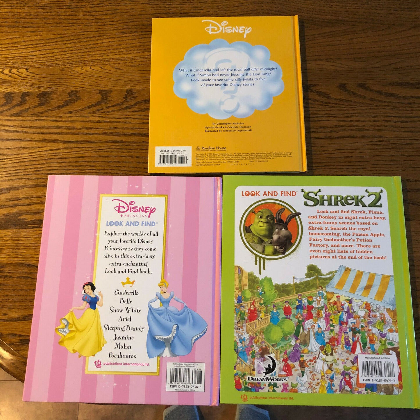 Lot of 3 Childrens Books- 2 Look and Find and 1 Disney "What If"…Story End Twist - Nostalgia 2 Now