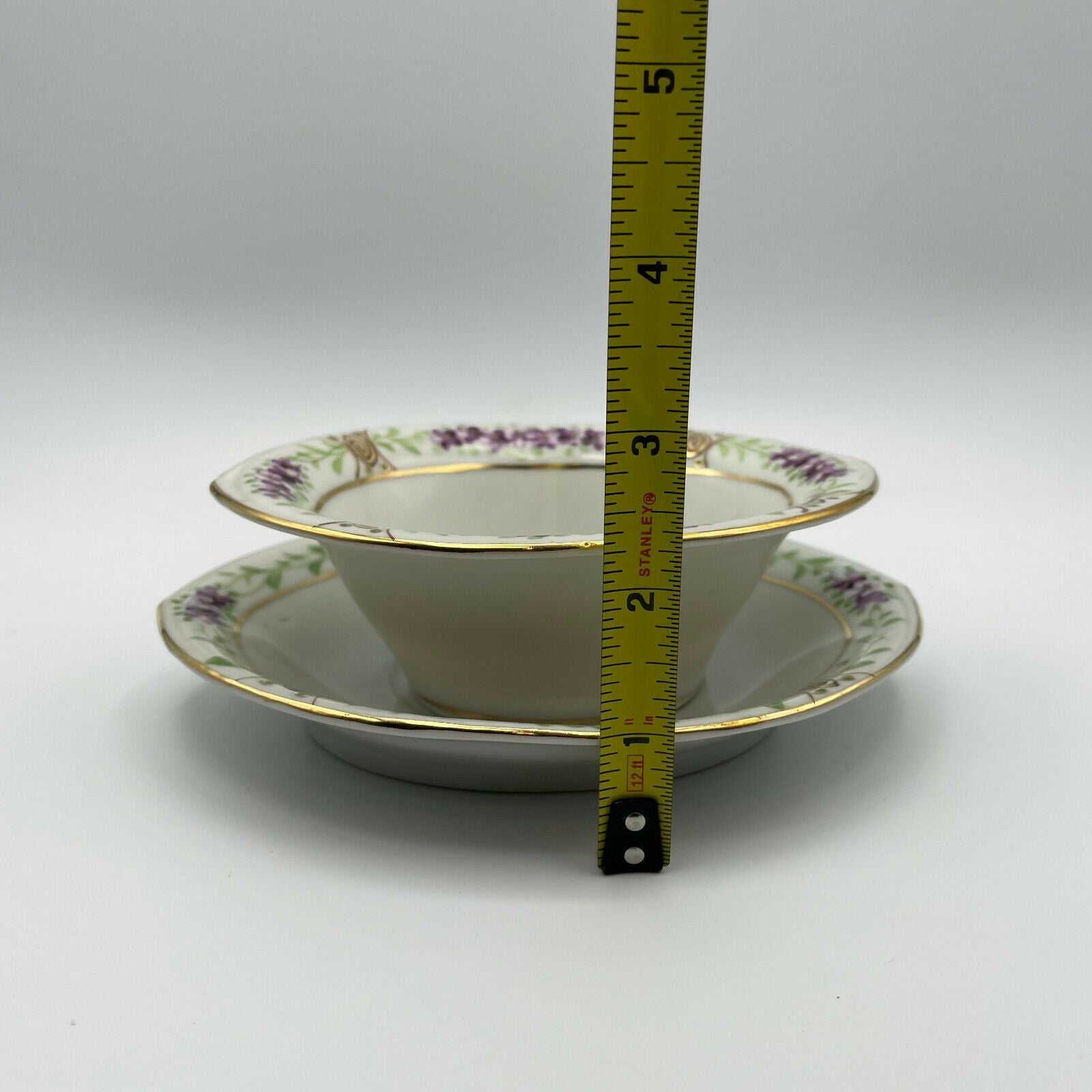 Vintage Hand Painted Nippon Bowl with Matching Plate - Nostalgia 2 Now