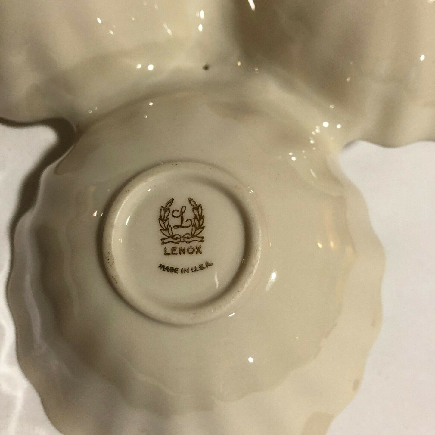 Lenox Ivory Fontaine Server Divided Dish with Gold Accents - Nostalgia 2 Now