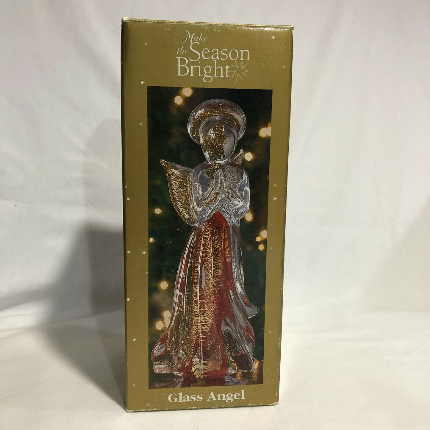 Make the Season Bright Glass Angel- Beautiful! - Nostalgia 2 Now