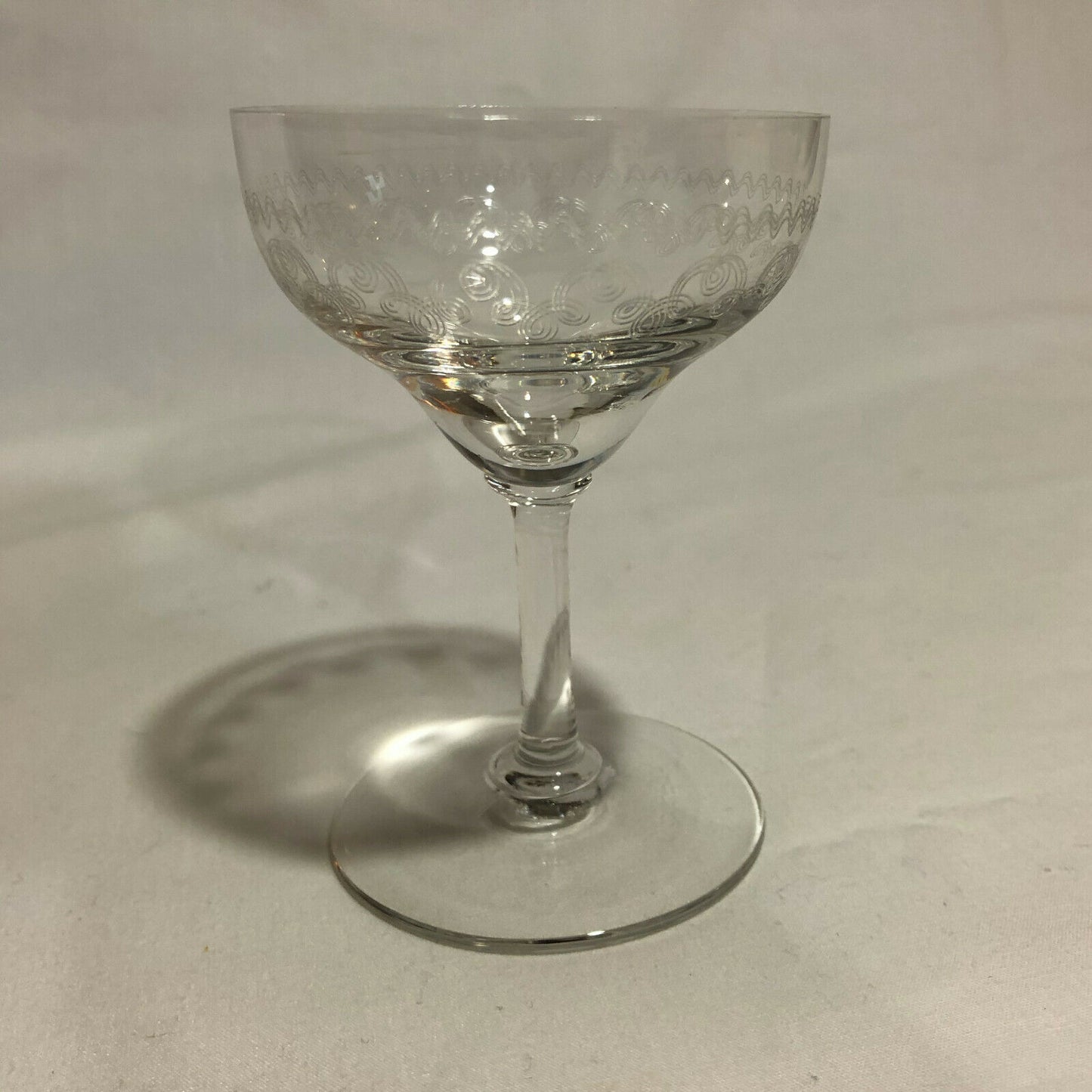 2 Pall Mall Design Vintage Acid Etched Design Wine Glasses-Simply Beautiful! - Nostalgia 2 Now