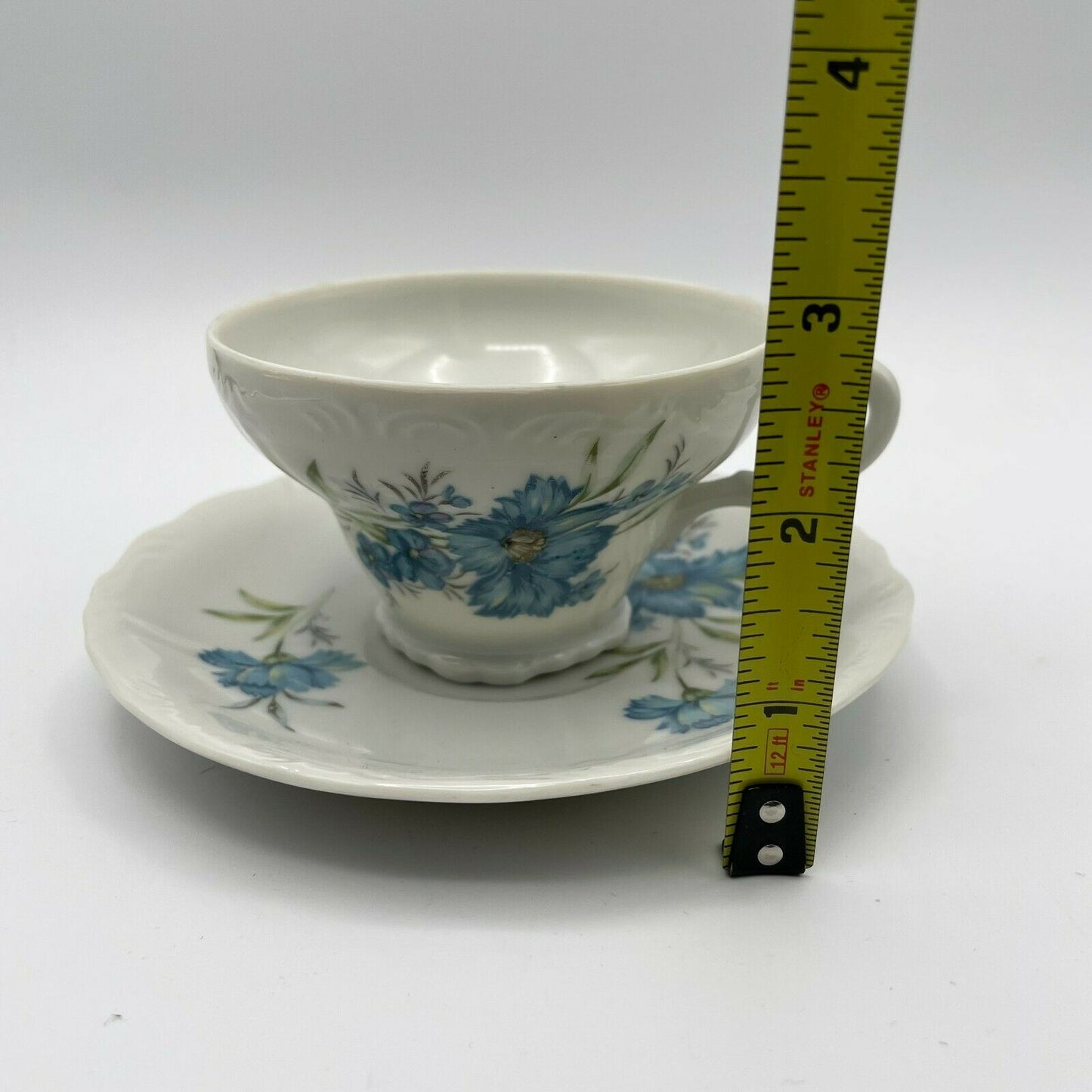 Vintage Blue Floral Cup & Saucer Japan - Nostalgia 2 Now