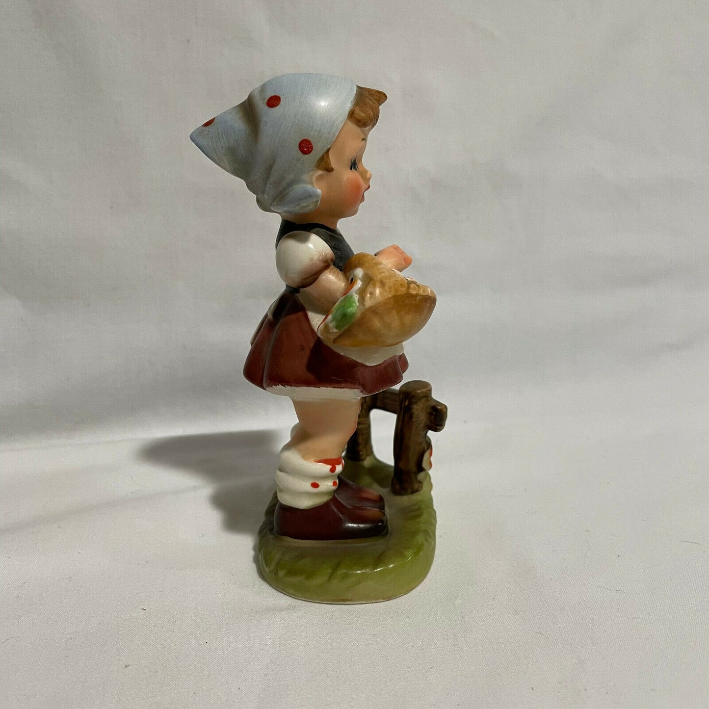 Vintage Norleans Figurine Girl with Basket of Flowers - Nostalgia 2 Now