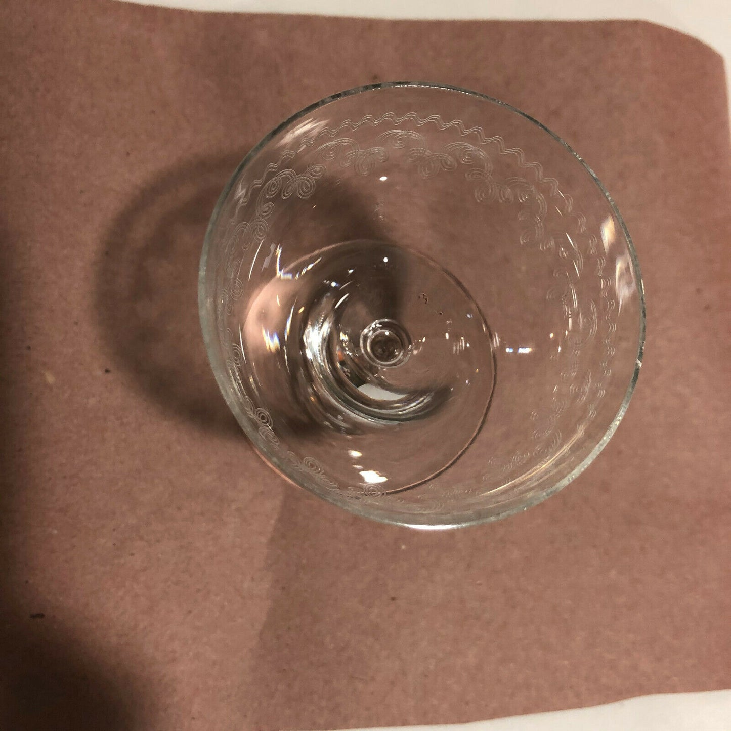 2 Pall Mall Design Vintage Acid Etched Design Wine Glasses-Simply Beautiful! - Nostalgia 2 Now