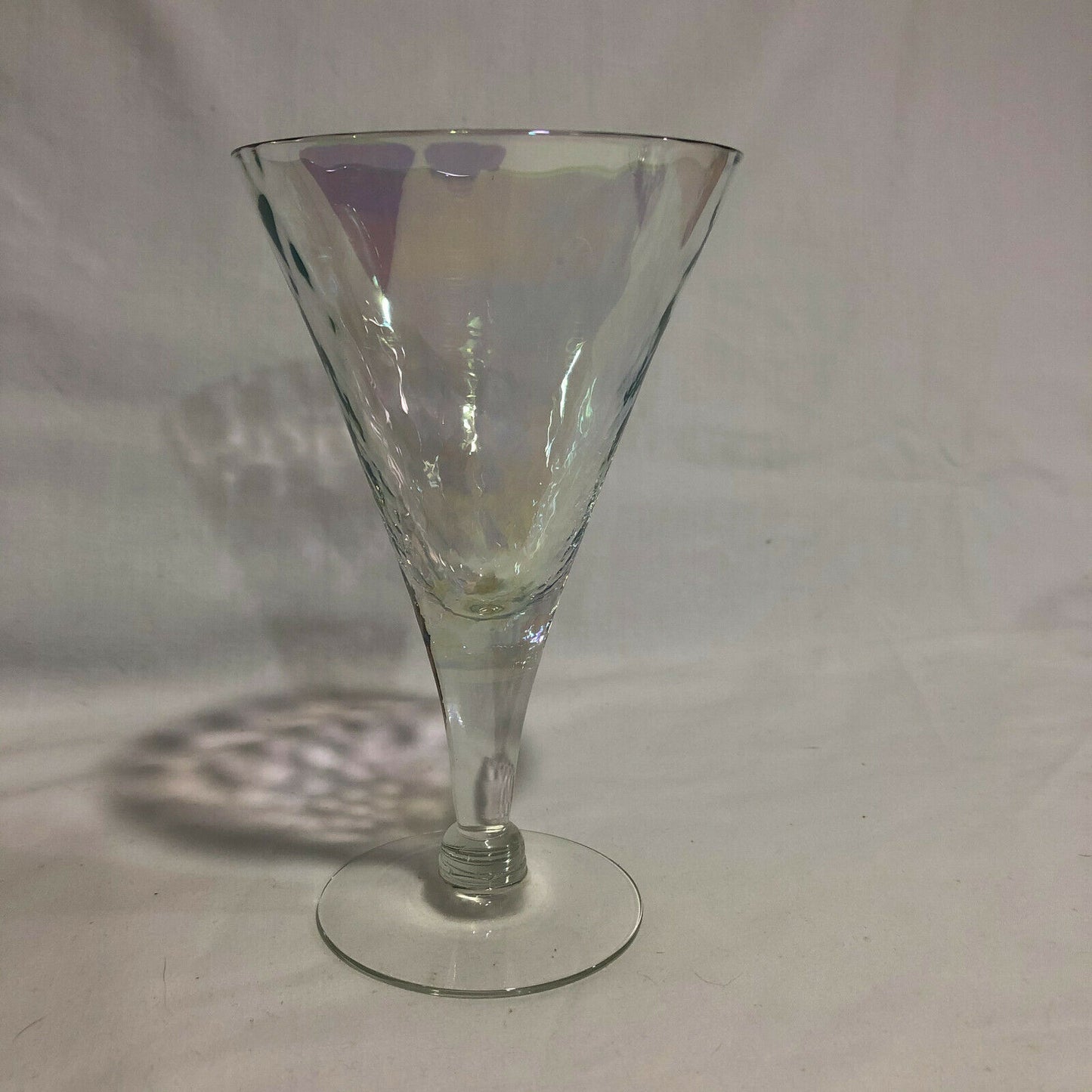 Vintage Iridescent Stemware 3 Tall Wine Glasses - Nostalgia 2 Now