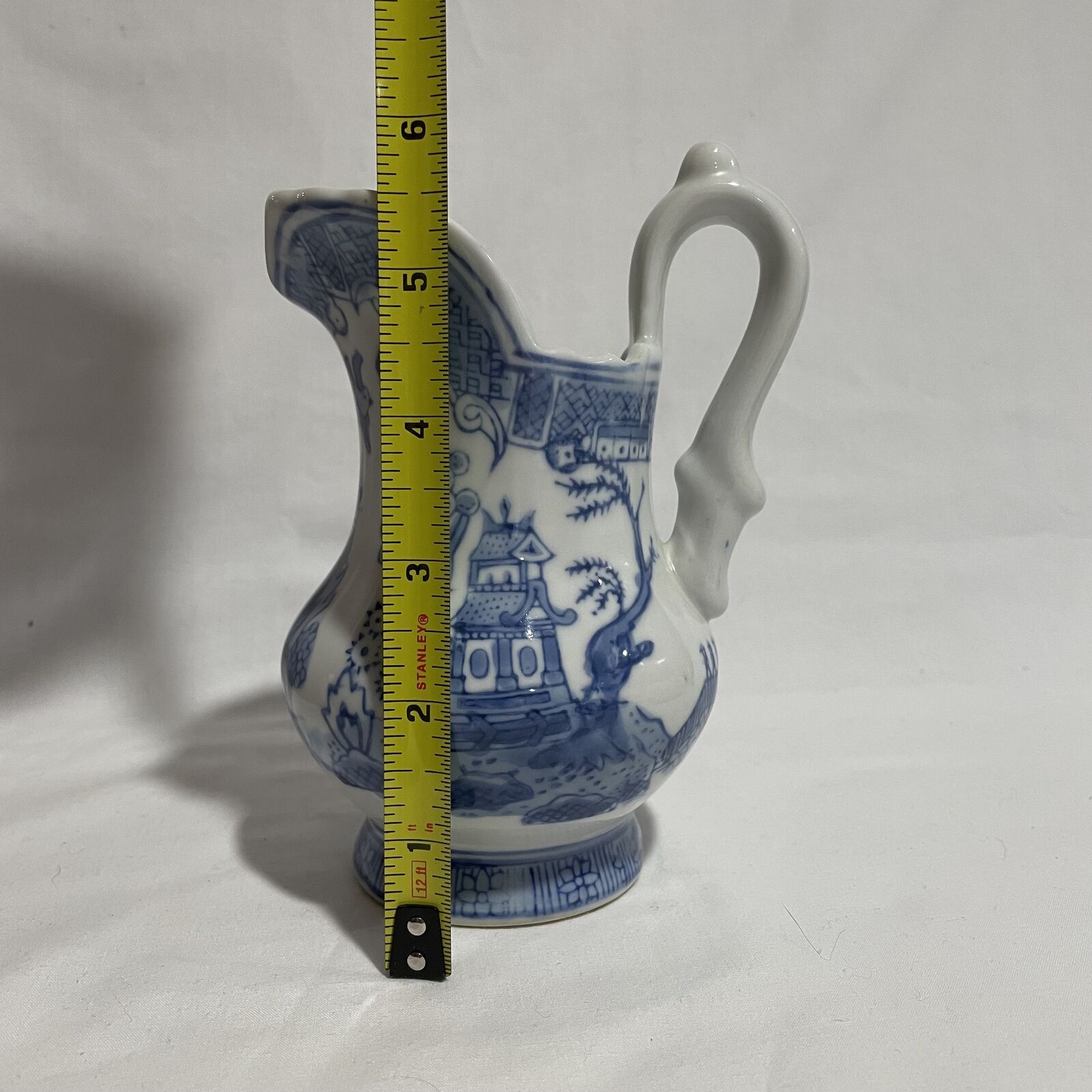 Vintage Chinese Blue & White Porcelain Pitcher - Nostalgia 2 Now