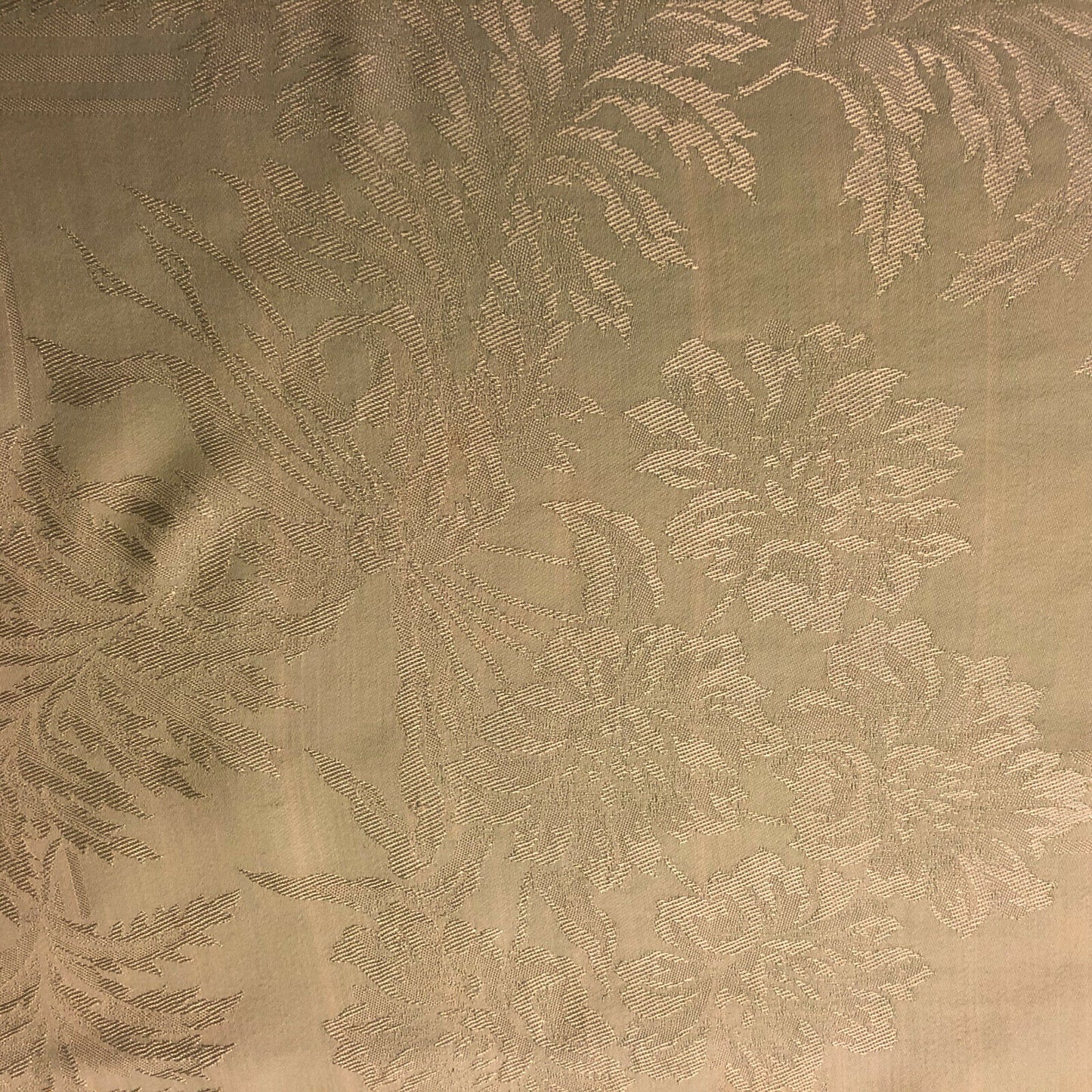 Vintage Rectangle Light Green Damask Tablecloth - Beautiful! - Nostalgia 2 Now